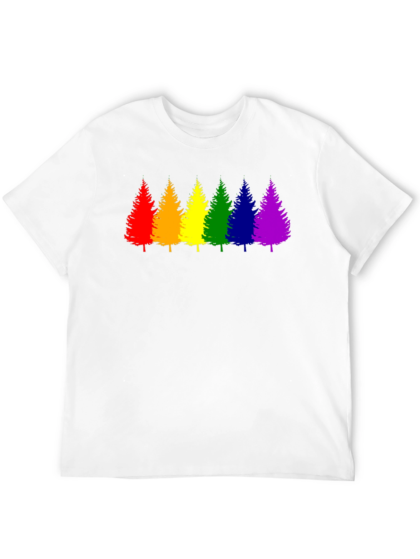 Rainbow Trees Graphic T-Shirt - Pride Style