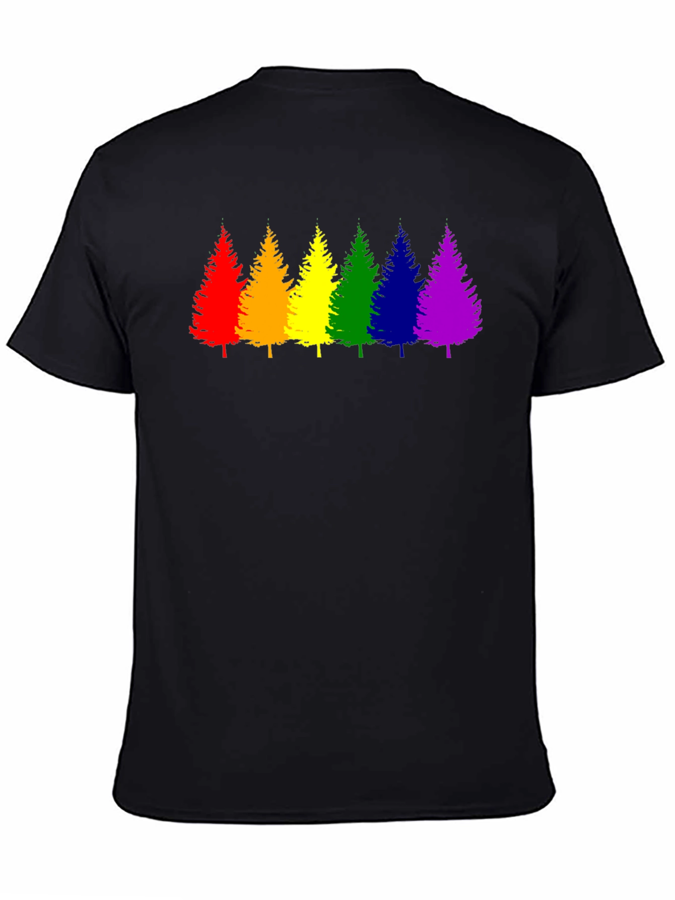 Rainbow Trees Graphic T-Shirt - Pride Style
