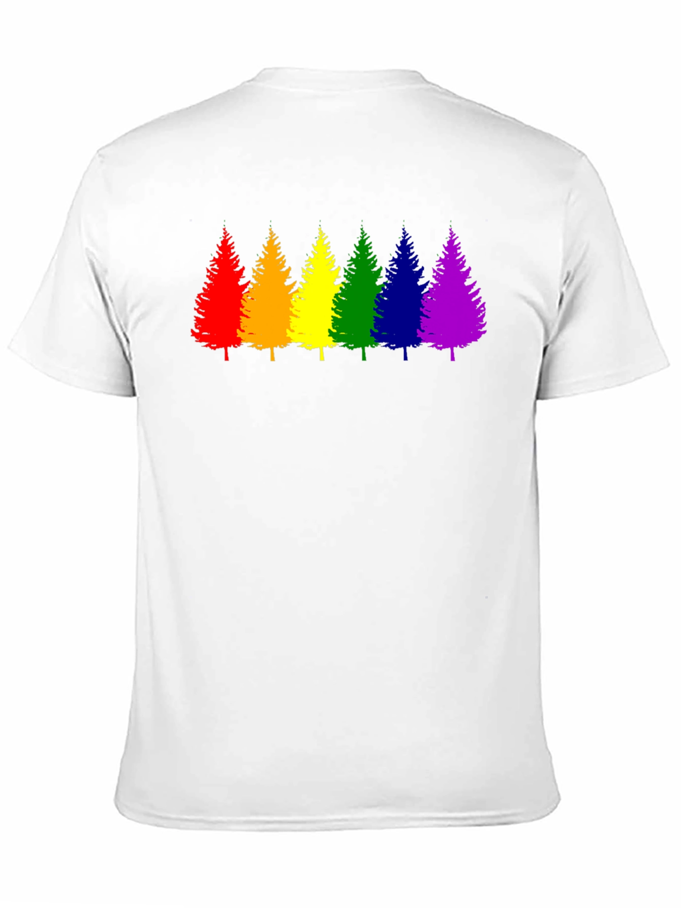 Rainbow Trees Graphic T-Shirt - Pride Style