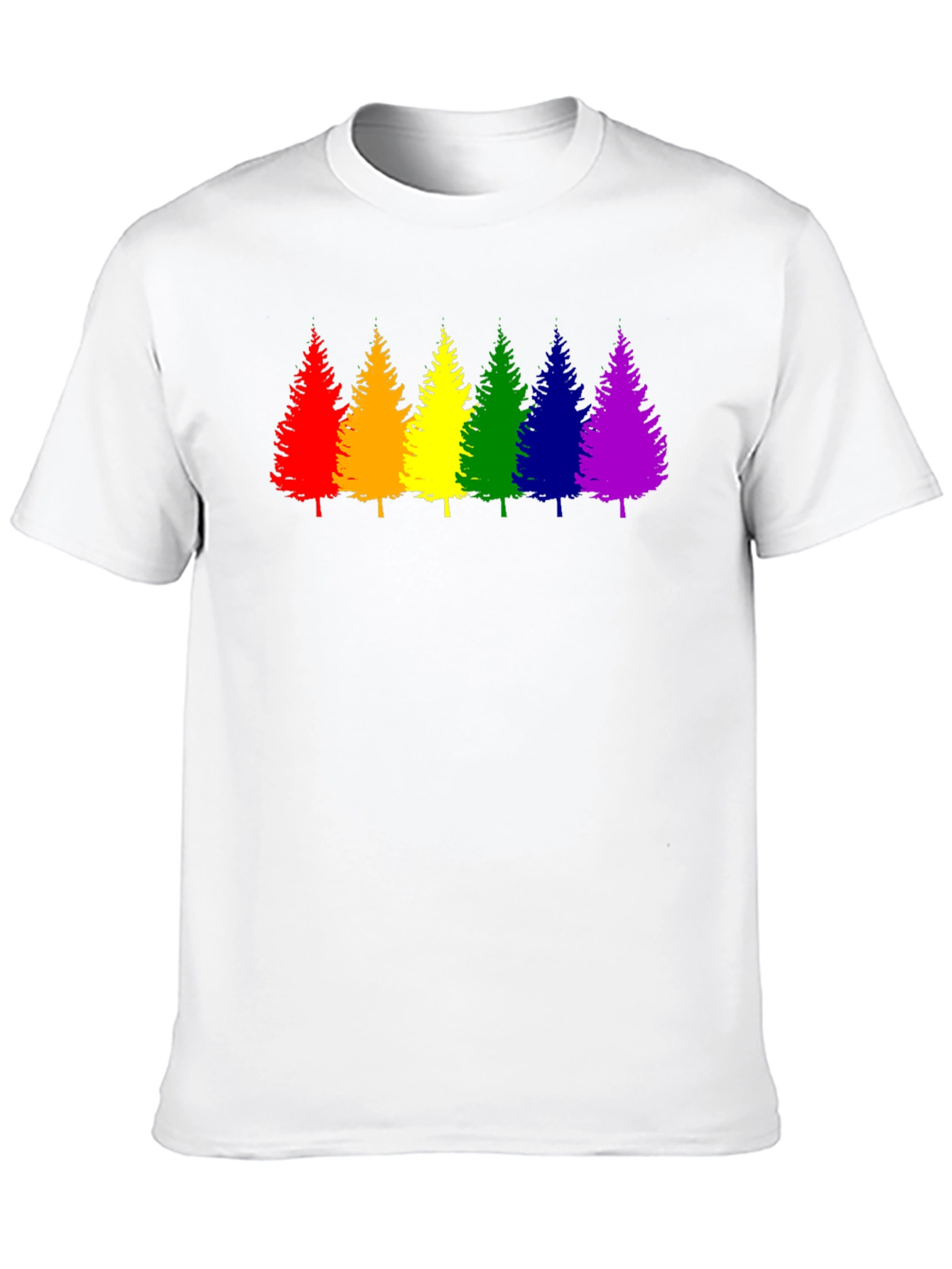 Rainbow Trees Graphic T-Shirt - Pride Style