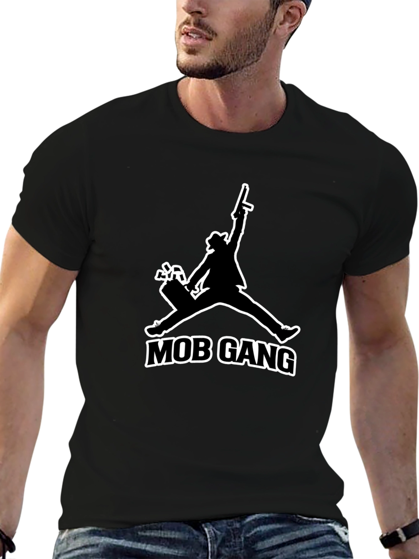 Mob Gang T-Shirt - Black Graphic Tee