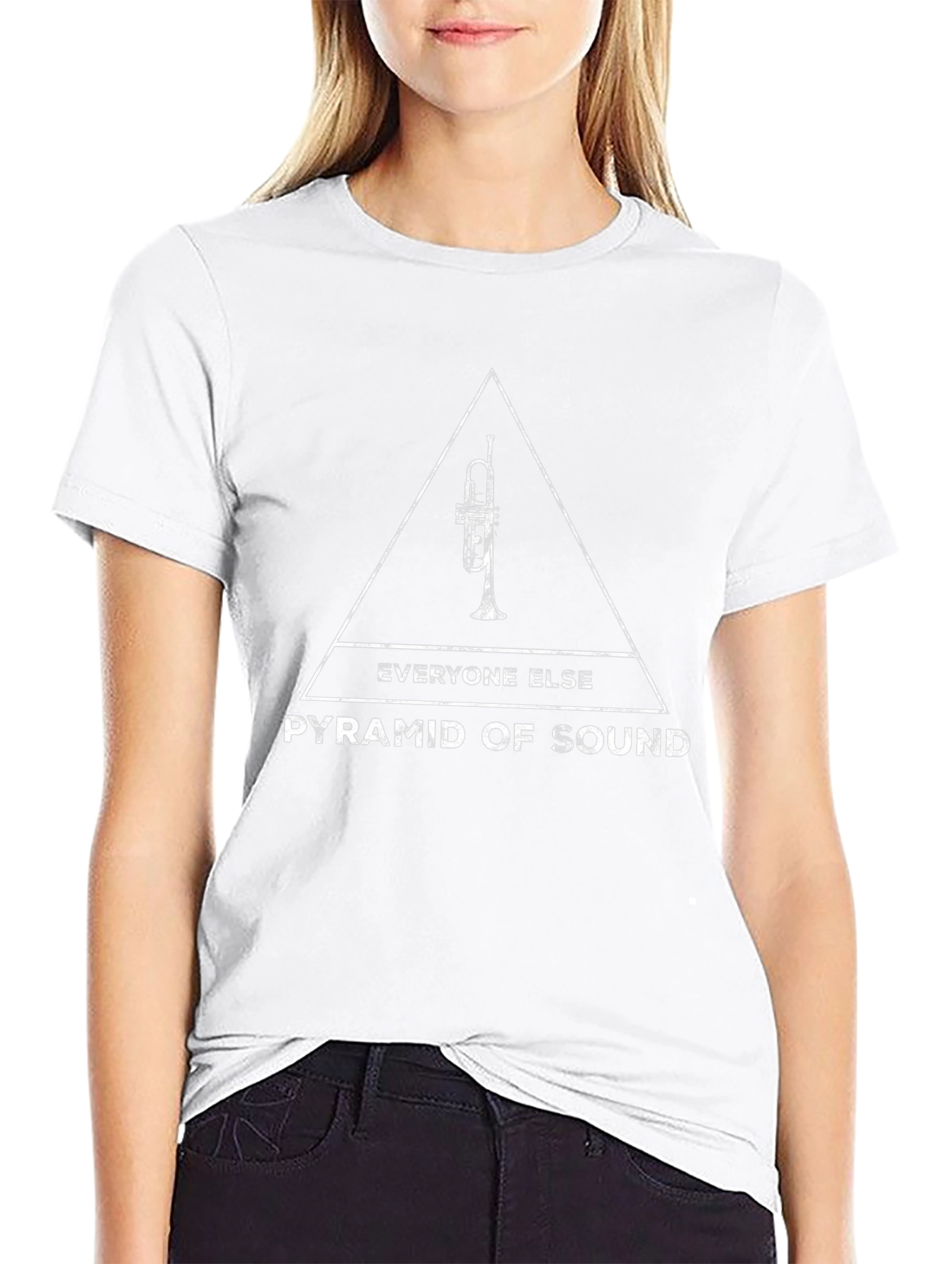 Pyramid of Sound Graphic T-Shirt - Black Cotton Tee
