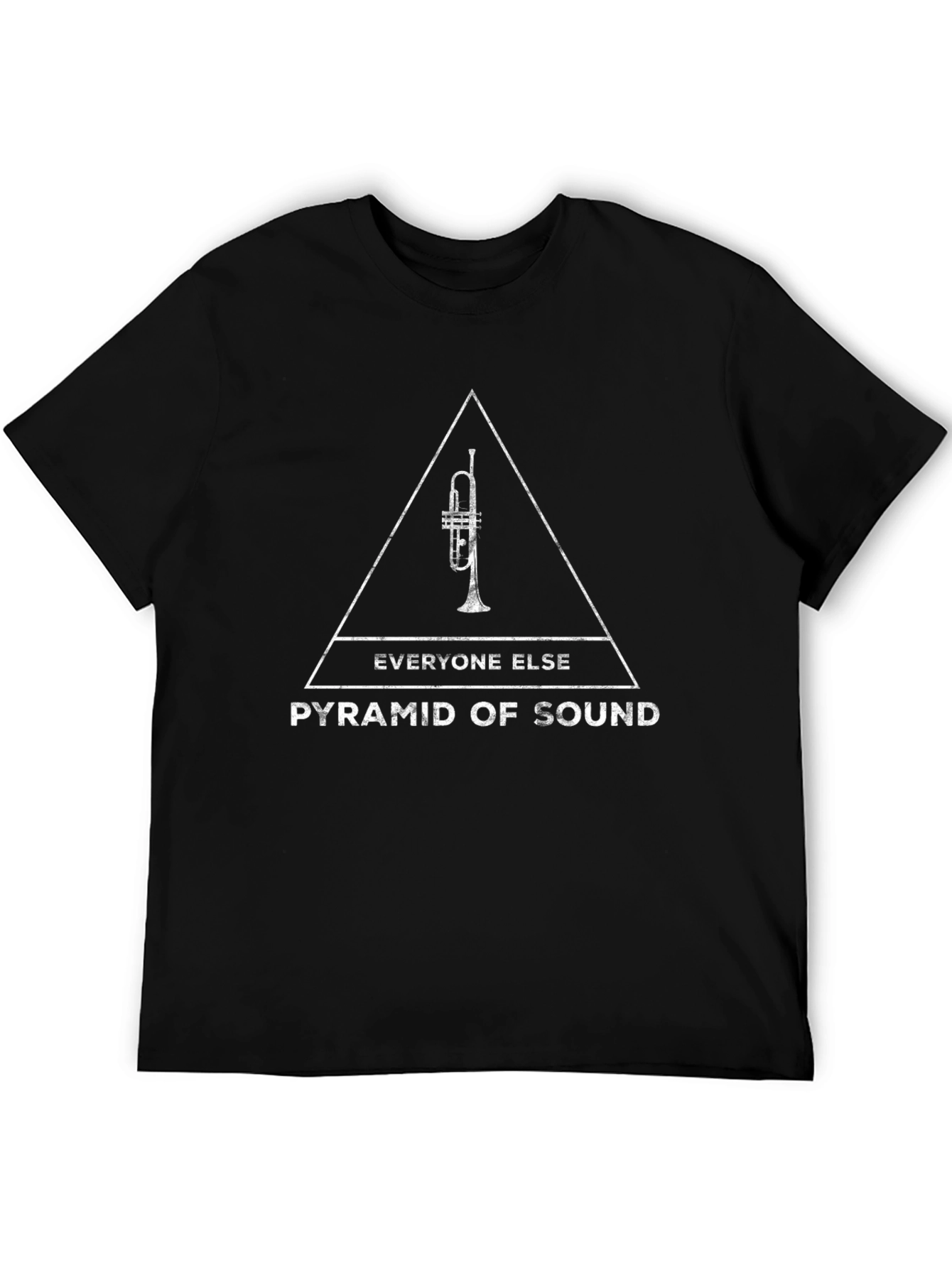 Pyramid of Sound Graphic T-Shirt - Black Cotton Tee