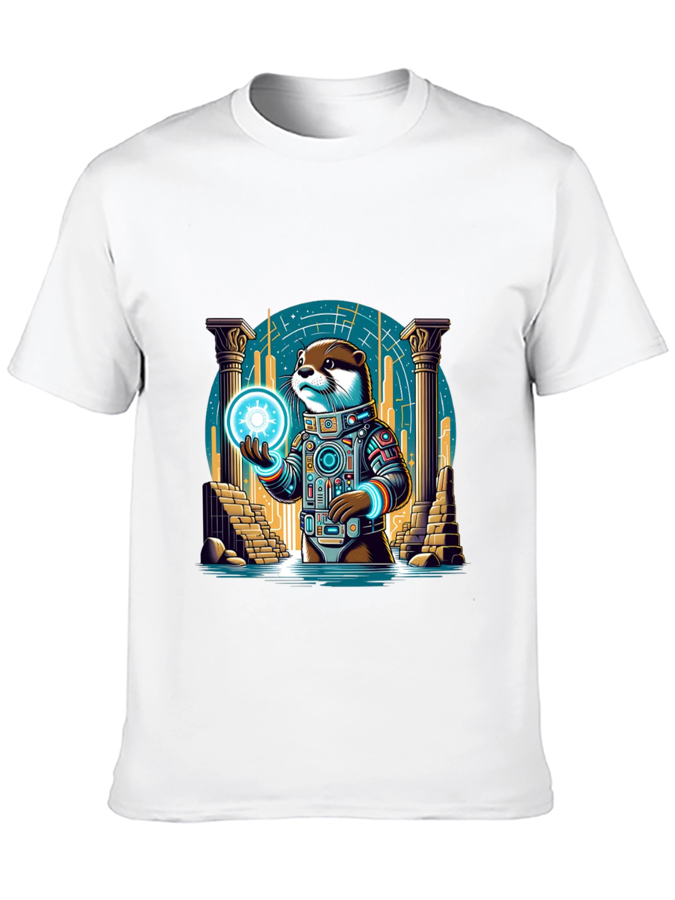Cosmic Otter Graphic Tee - Black