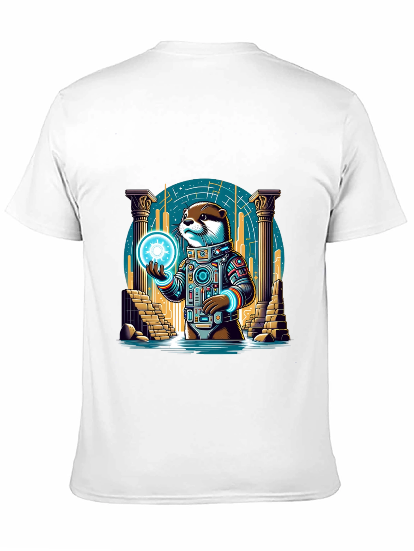 Cosmic Otter Graphic Tee - Black