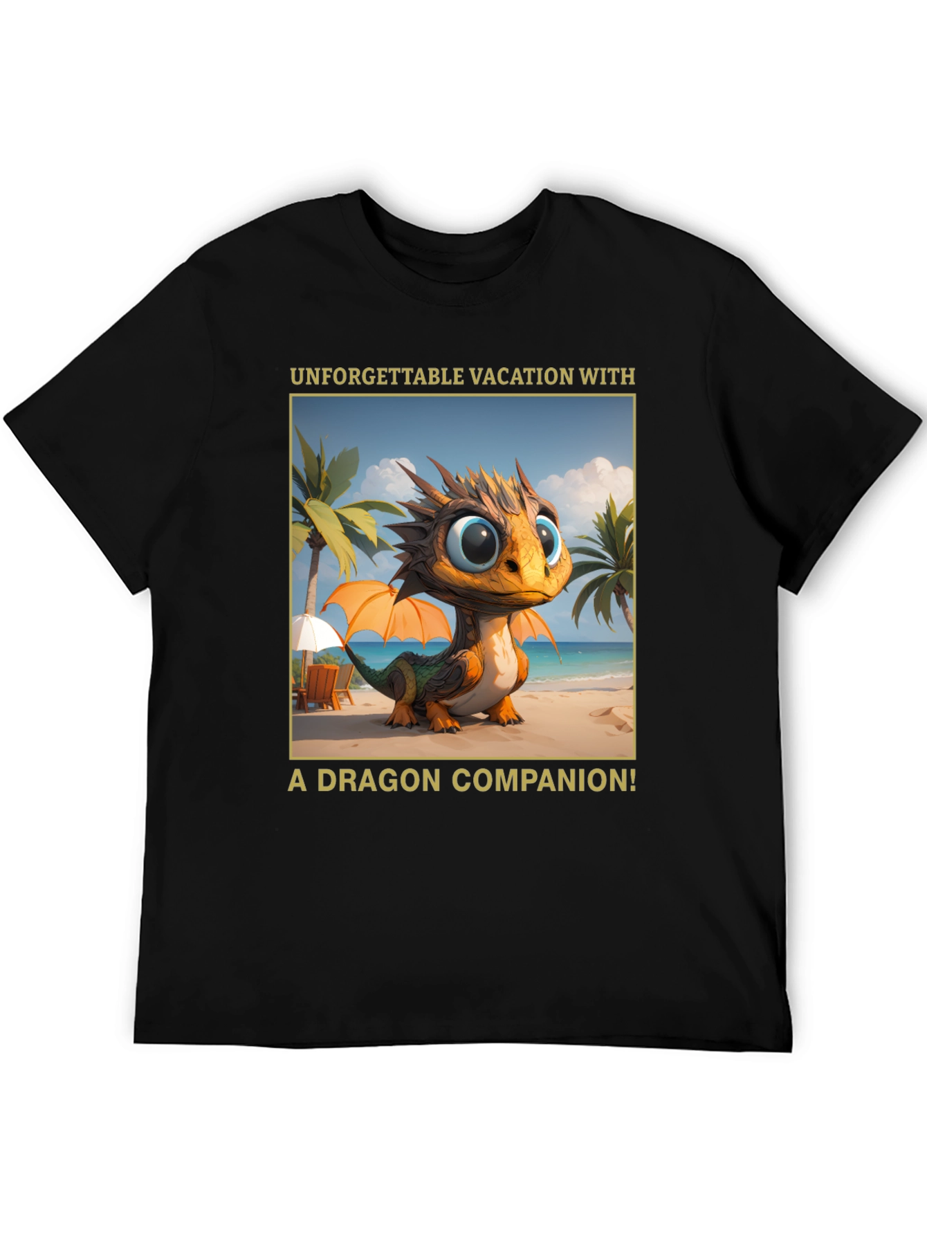 Dragon Vacation T-Shirt - Unforgettable Companion Tee