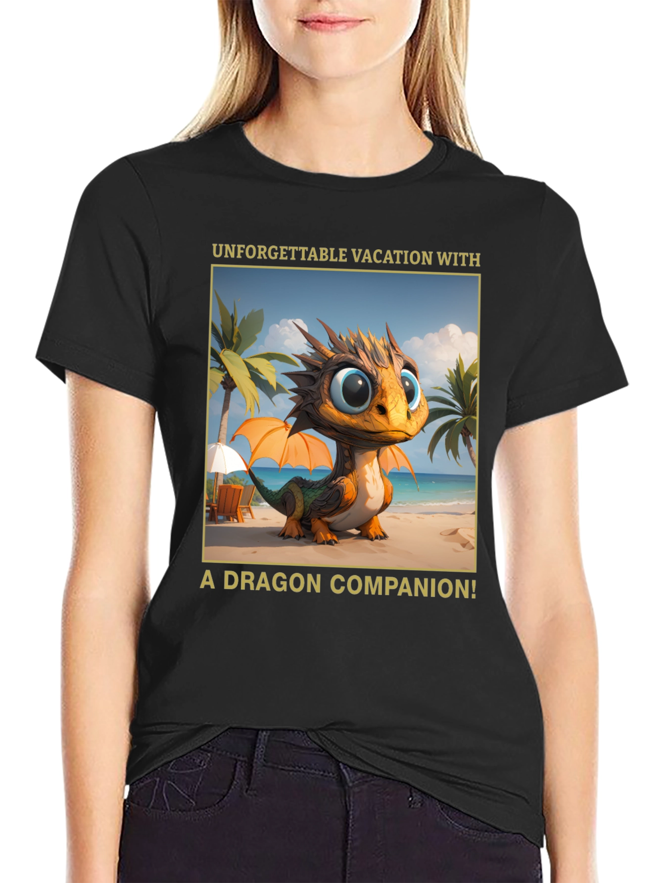 Dragon Vacation T-Shirt - Unforgettable Companion Tee