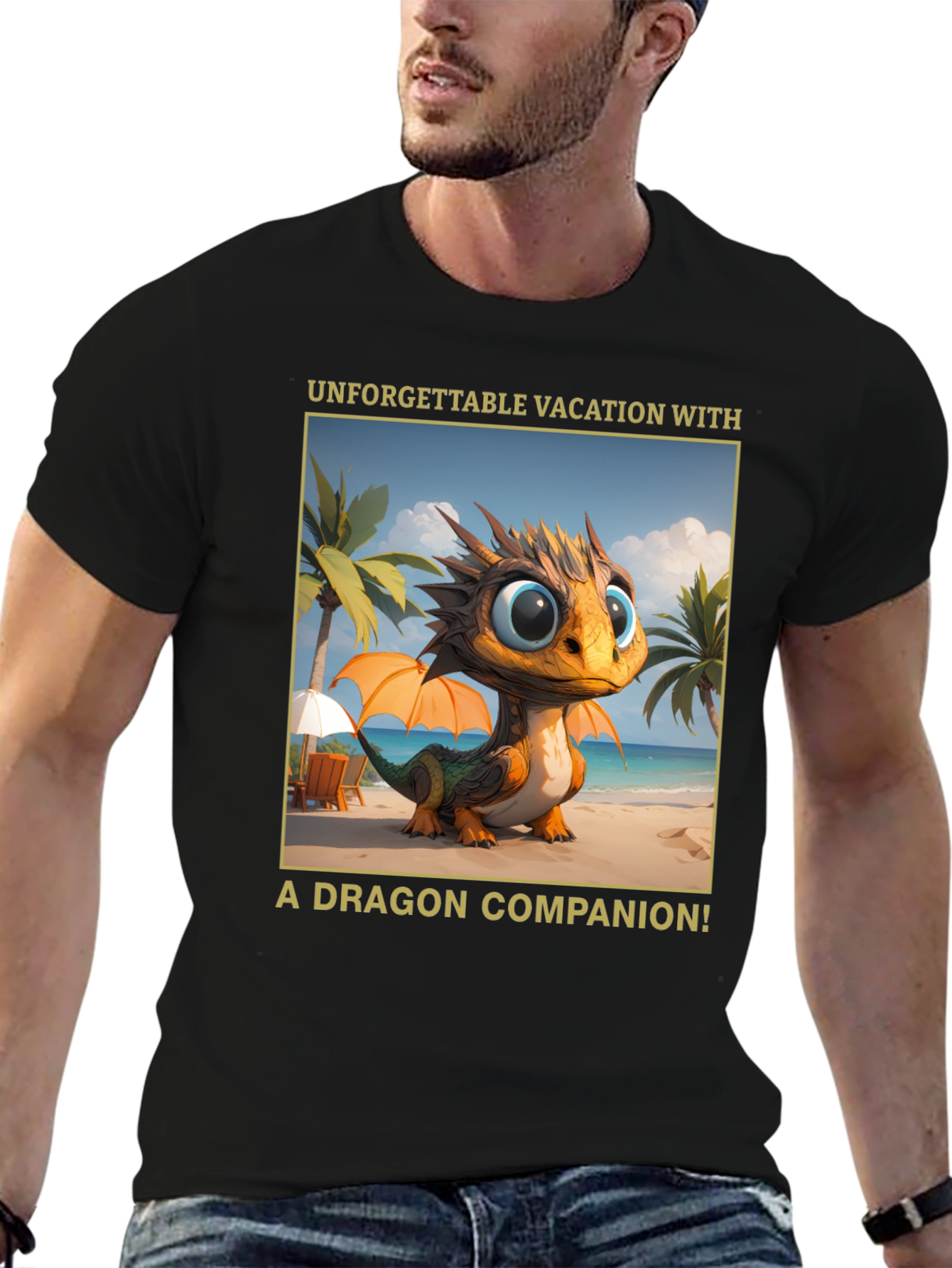 Dragon Vacation T-Shirt - Unforgettable Companion Tee