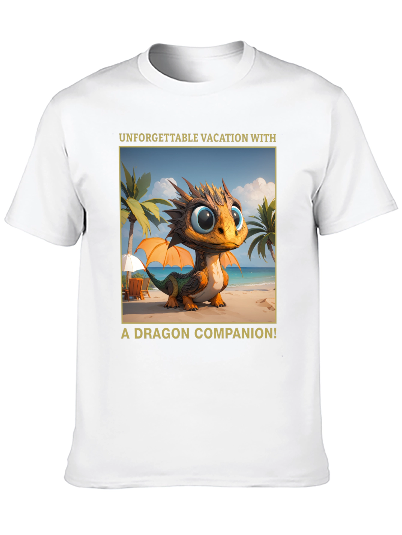 Dragon Vacation T-Shirt - Unforgettable Companion Tee