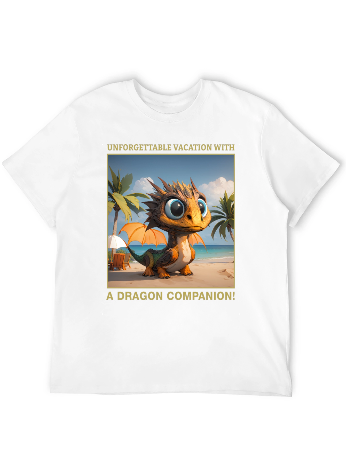 Dragon Vacation T-Shirt - Unforgettable Companion Tee