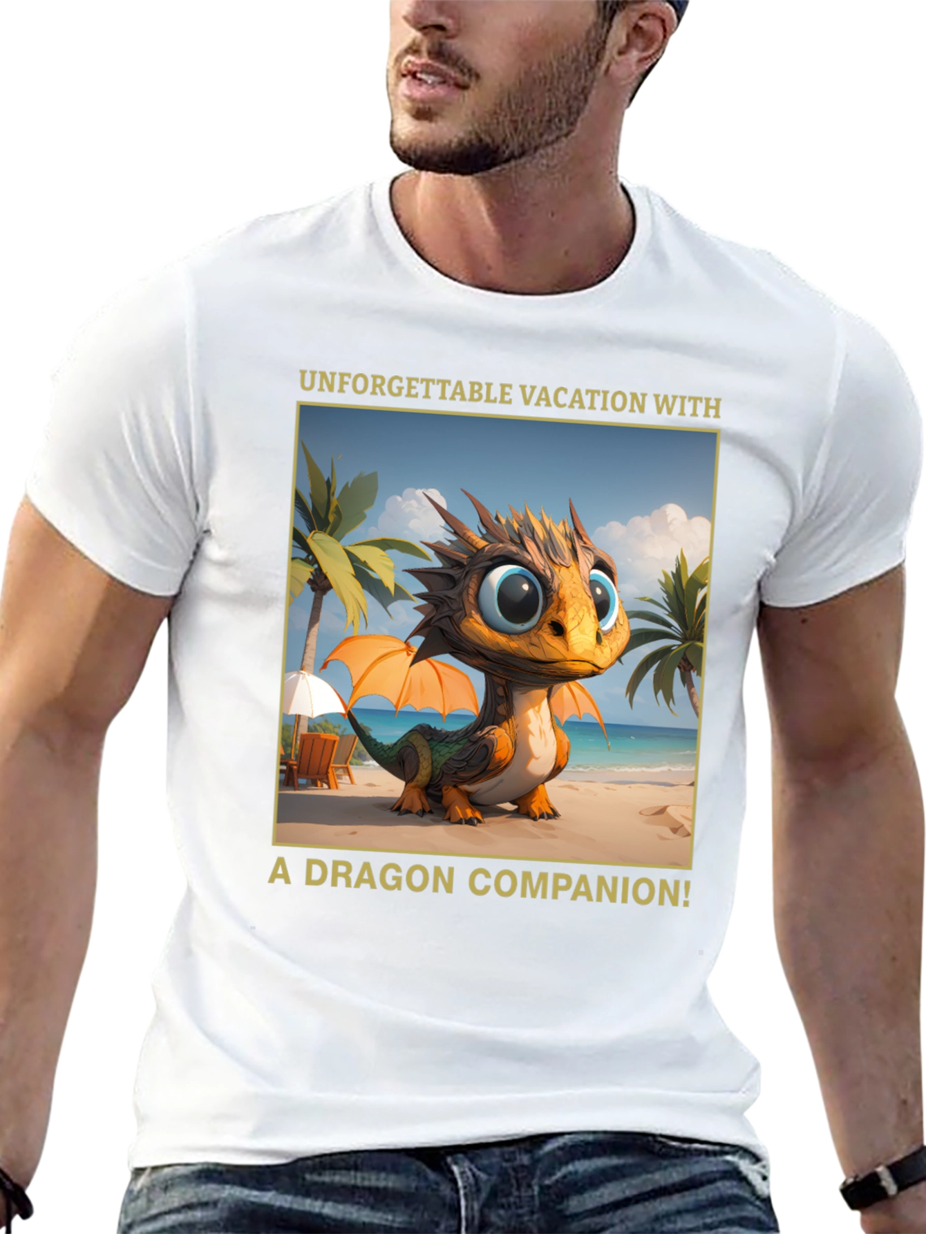 Dragon Vacation T-Shirt - Unforgettable Companion Tee