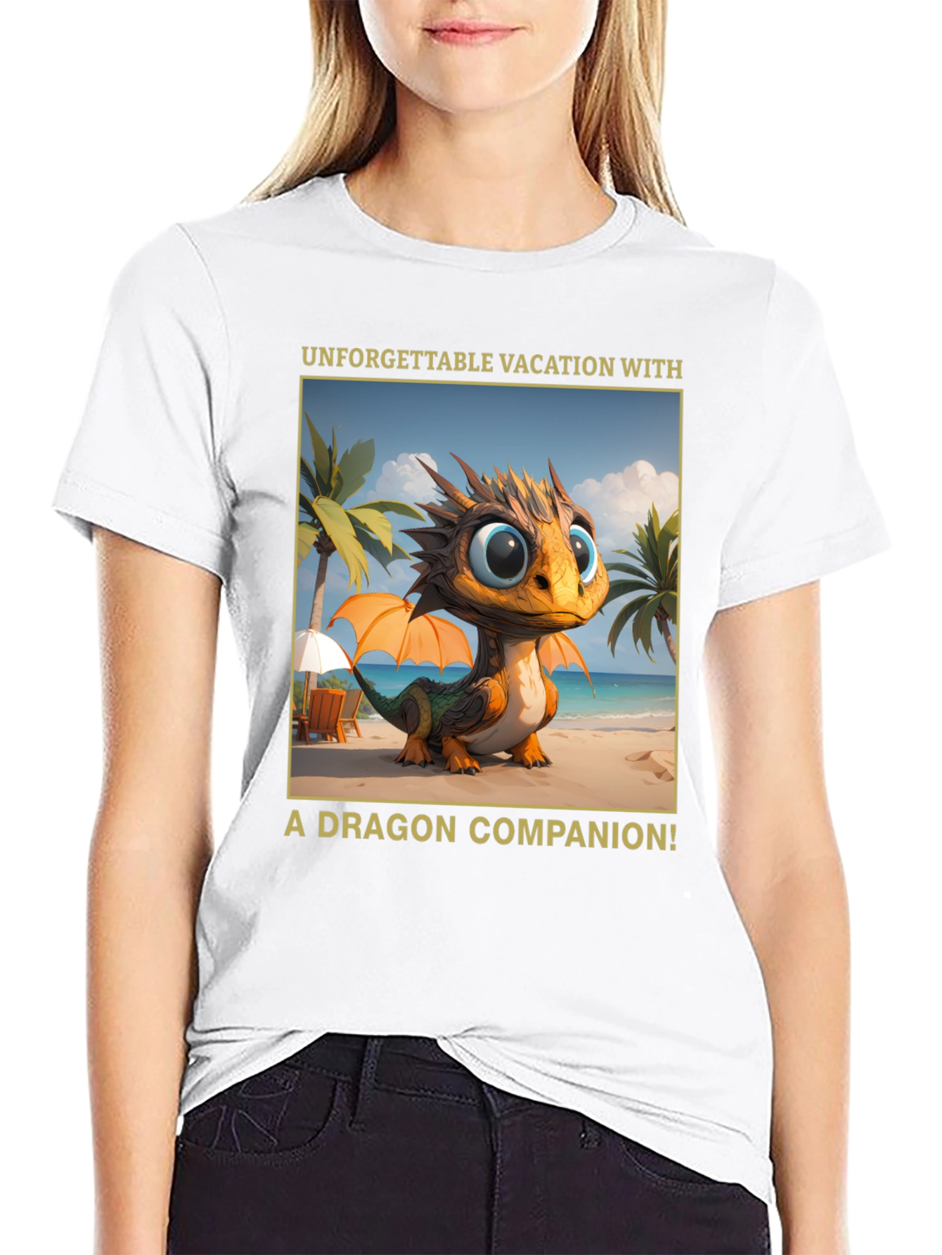 Dragon Vacation T-Shirt - Unforgettable Companion Tee