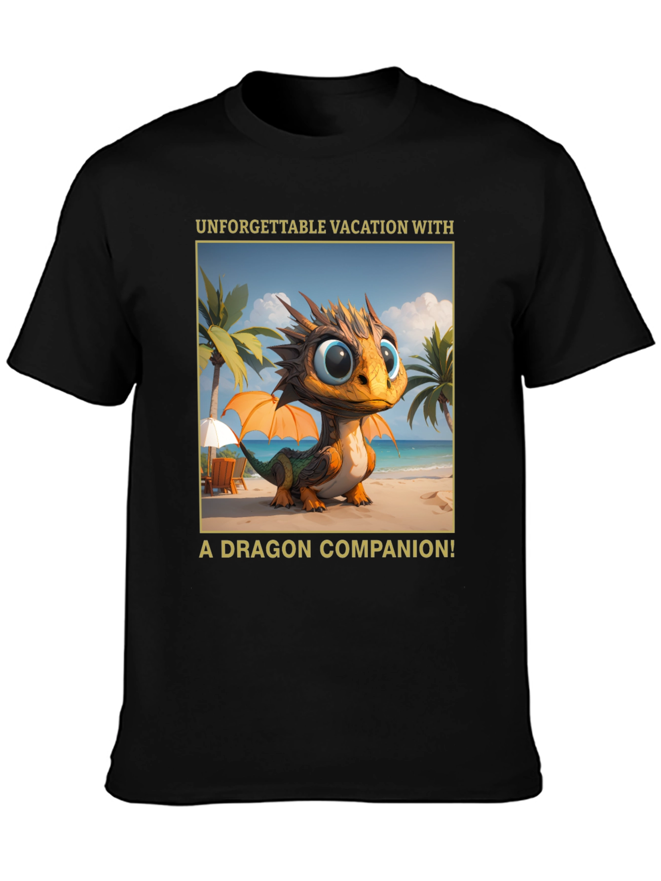 Dragon Vacation T-Shirt - Unforgettable Companion Tee