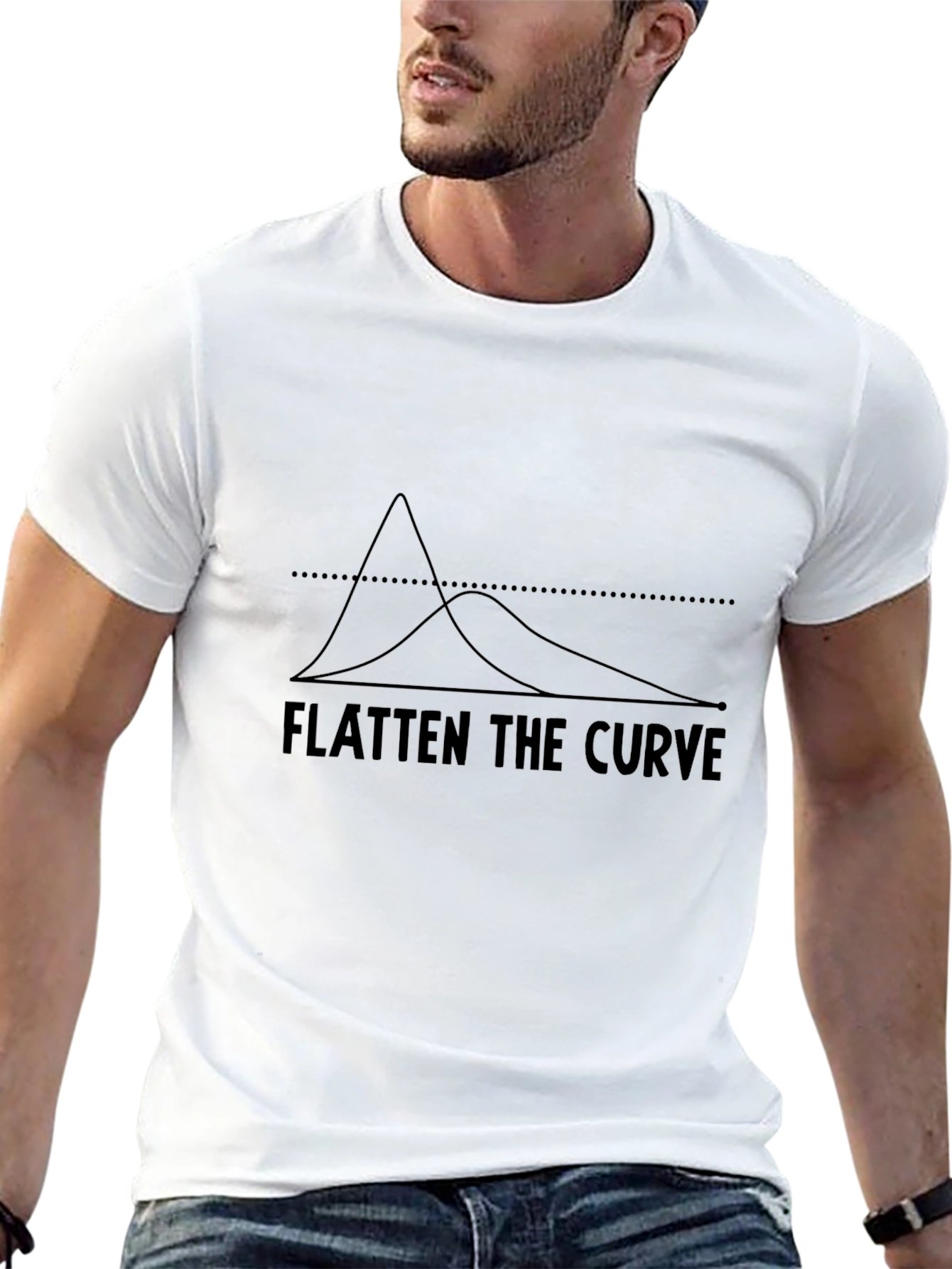Flatten the Curve Graphic Tee - Unisex