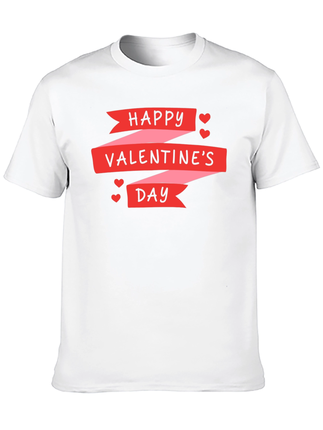 Happy Valentines Day Black T-Shirt