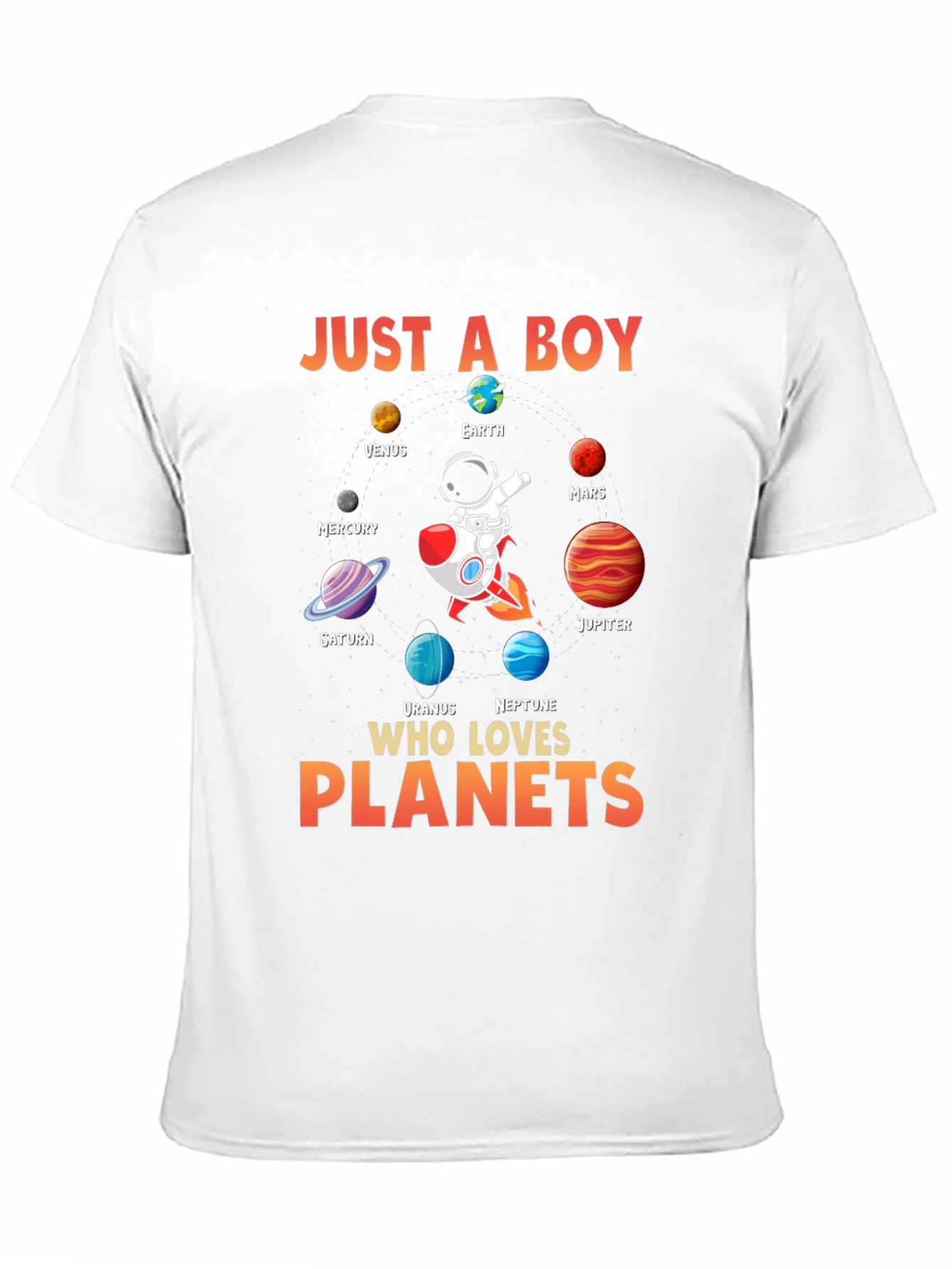 Just A Boy Who Loves Planets Graphic Tee