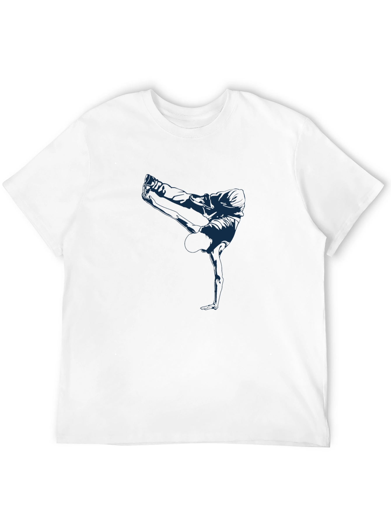 Cool Breakdancer Graphic Black T-Shirt