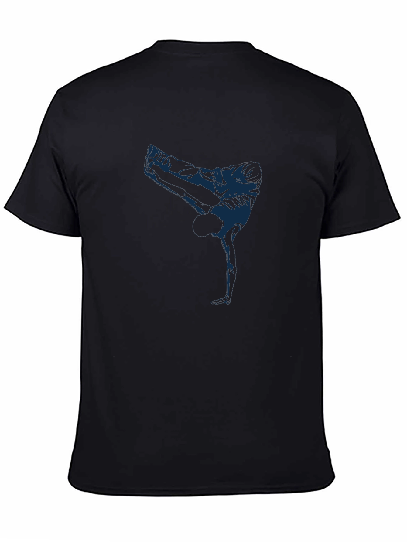 Cool Breakdancer Graphic Black T-Shirt