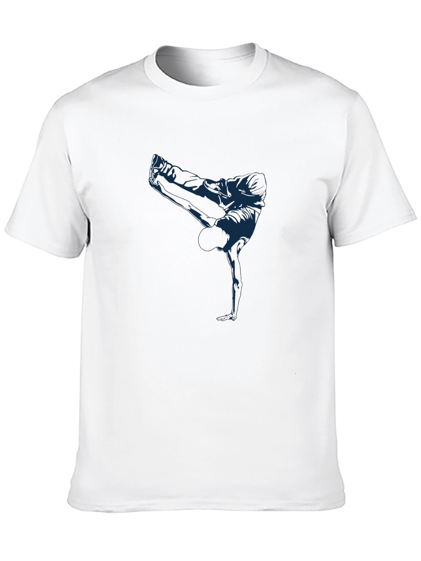 Cool Breakdancer Graphic Black T-Shirt