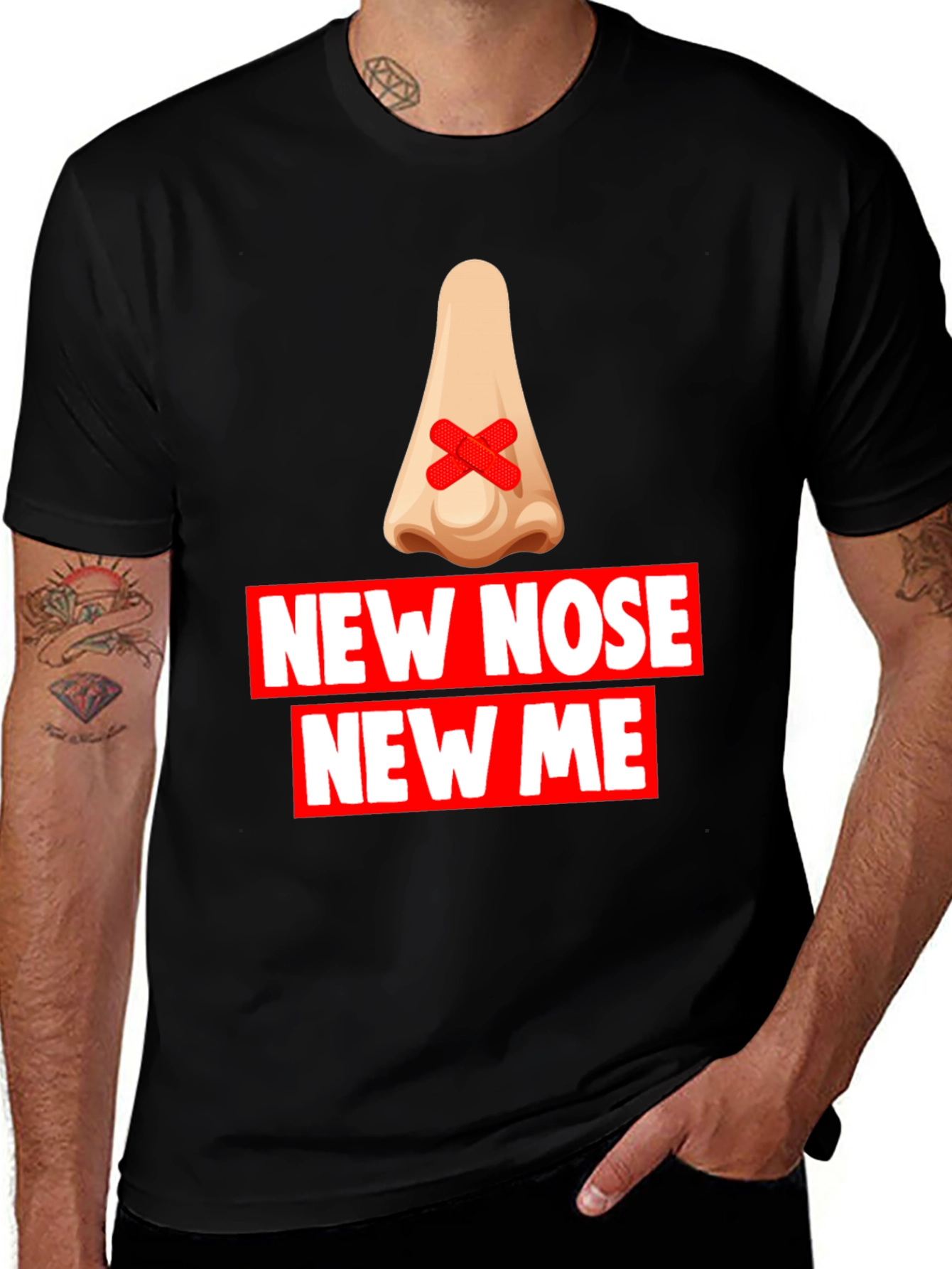New Nose New Me T-Shirt - Funny Graphic Tee
