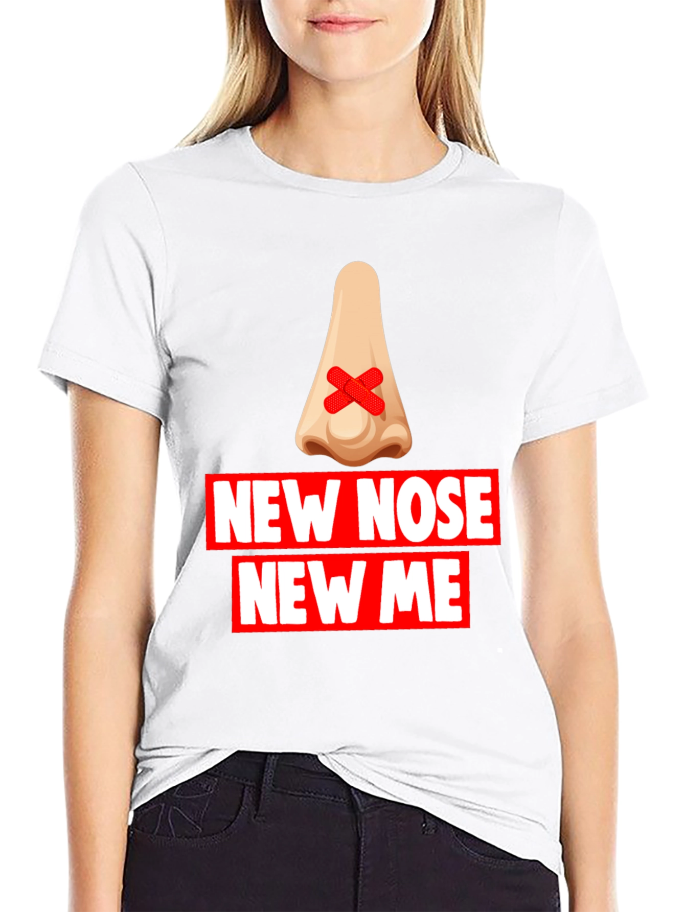 New Nose New Me T-Shirt - Funny Graphic Tee
