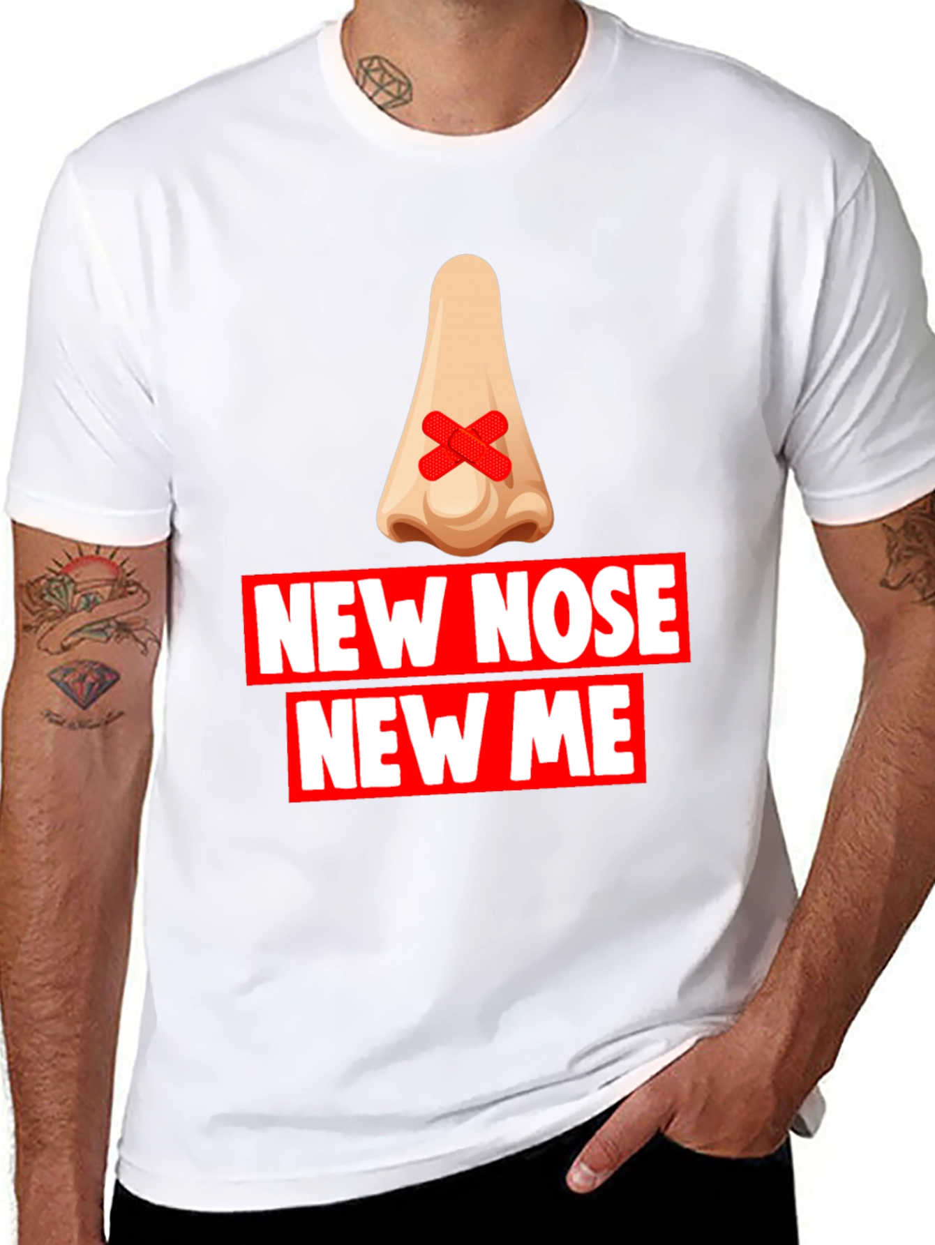 New Nose New Me T-Shirt - Funny Graphic Tee