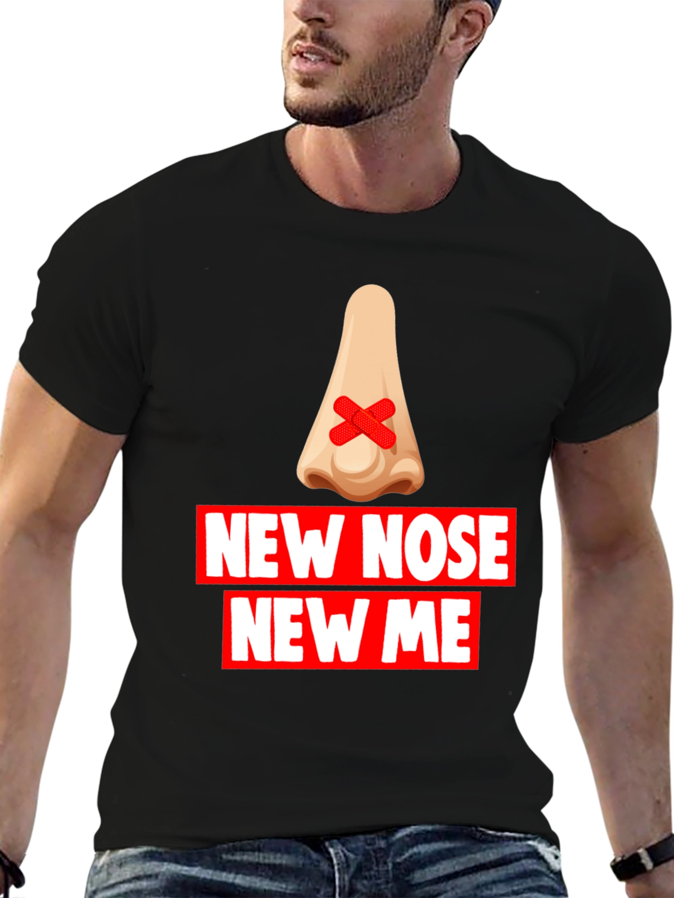 New Nose New Me T-Shirt - Funny Graphic Tee