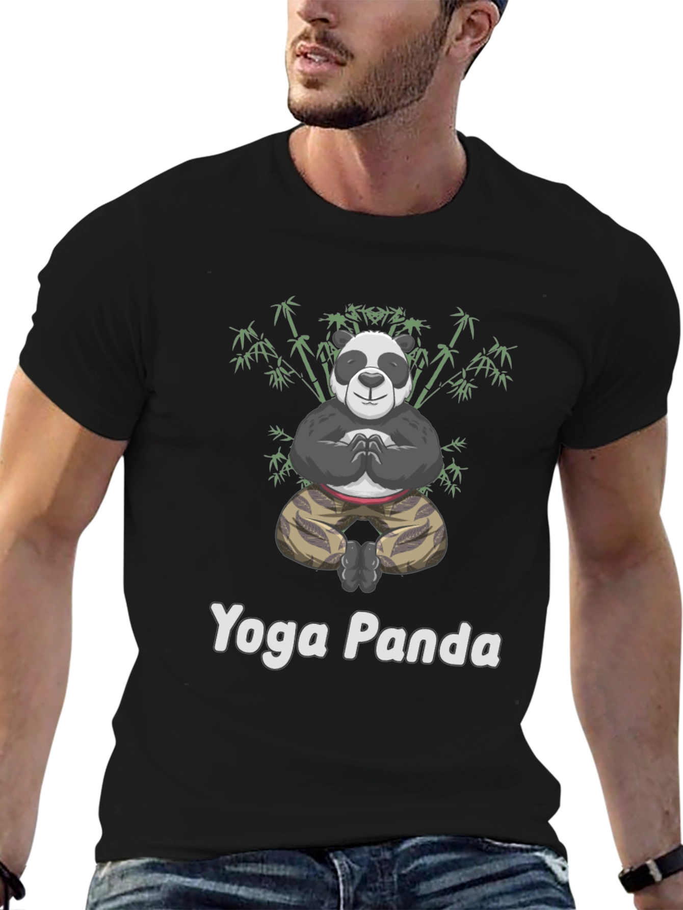 Yoga Panda Graphic T-Shirt - Relaxed Fit