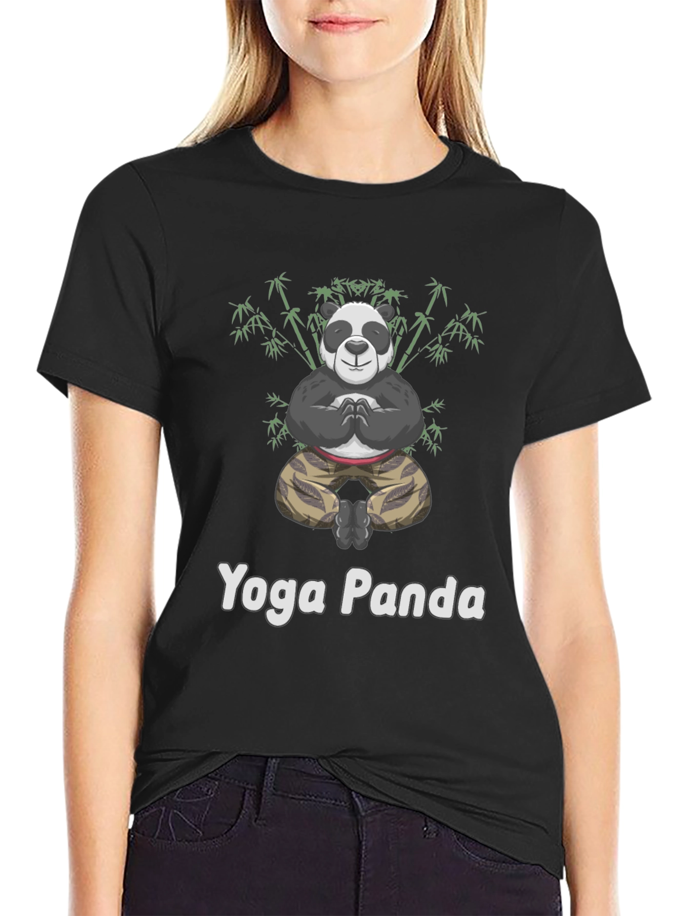 Yoga Panda Graphic T-Shirt - Relaxed Fit