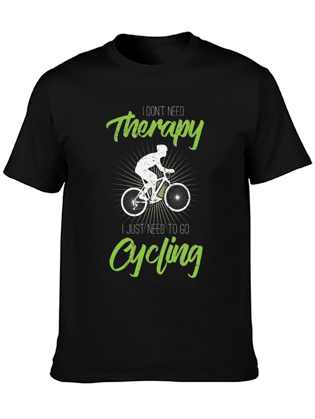 Cycling Therapy T-Shirt - Funny Biker Tee