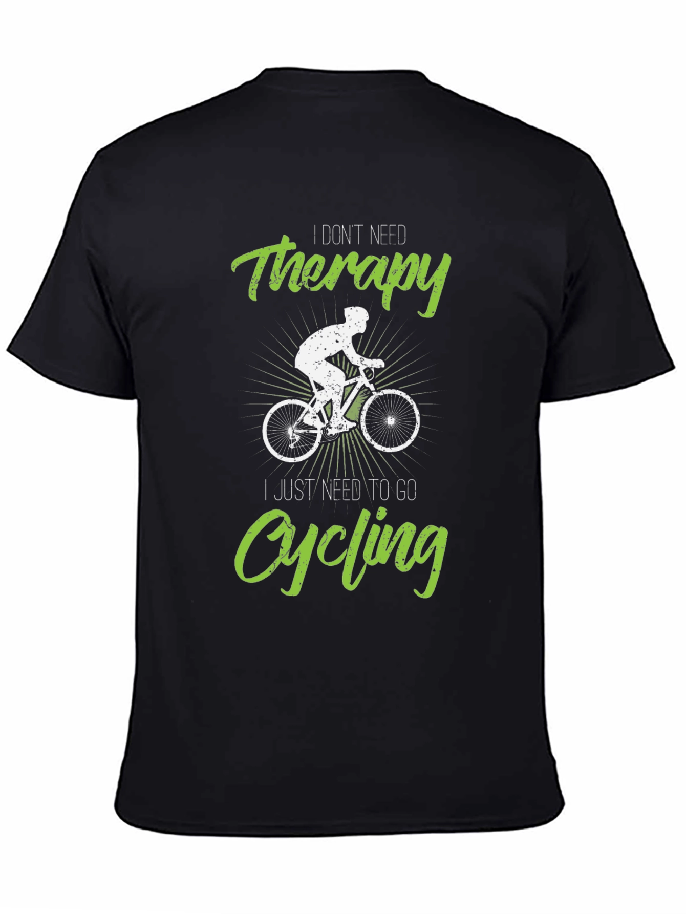 Cycling Therapy T-Shirt - Funny Biker Tee