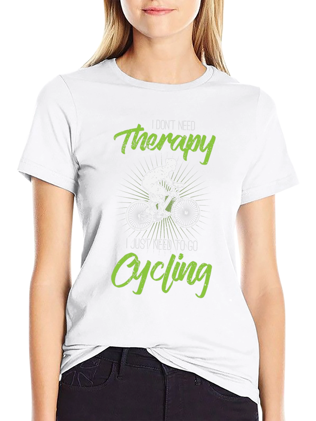 Cycling Therapy T-Shirt - Funny Biker Tee