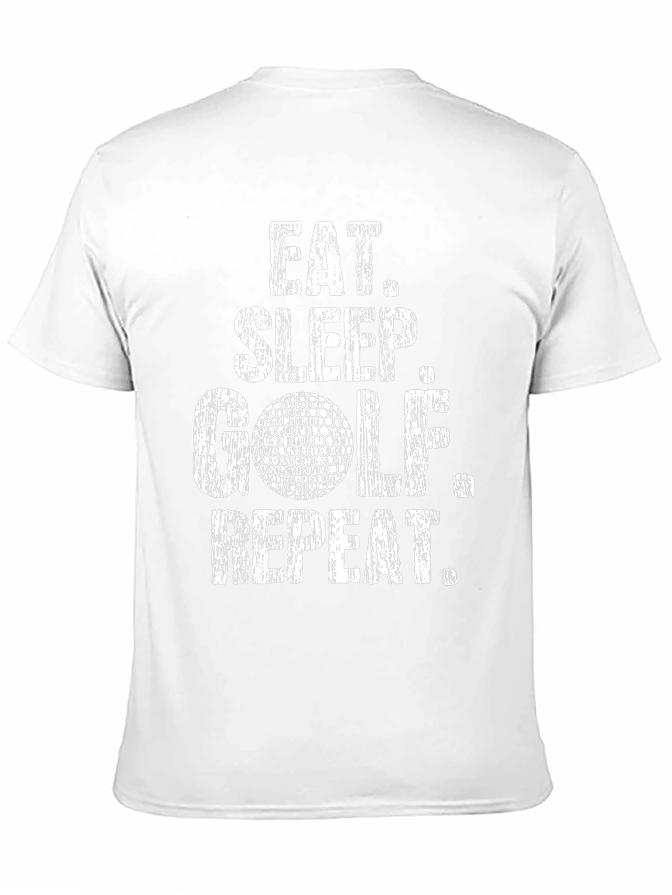 Eat Sleep Golf Repeat Black Graphic Tee