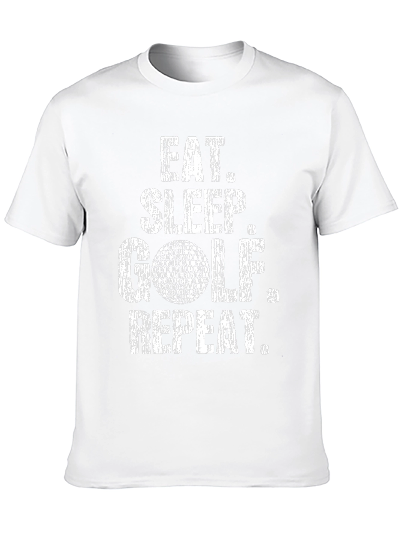 Eat Sleep Golf Repeat Black Graphic Tee