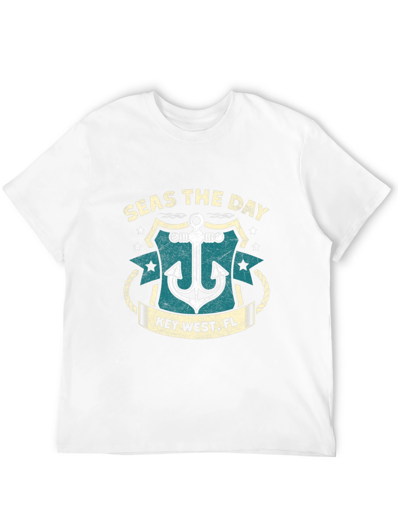 Seas the Day Key West Anchor Black T-Shirt