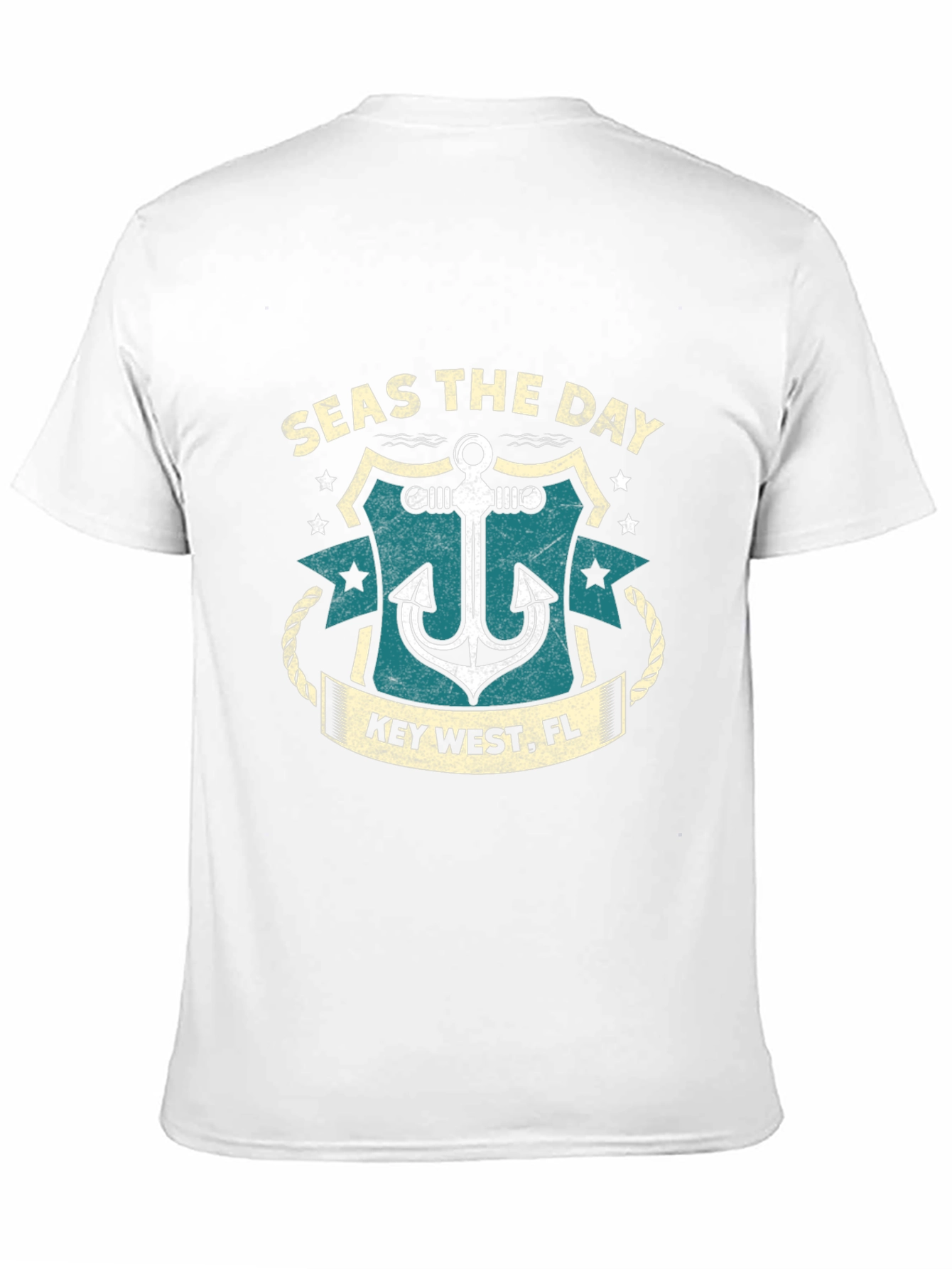 Seas the Day Key West Anchor Black T-Shirt