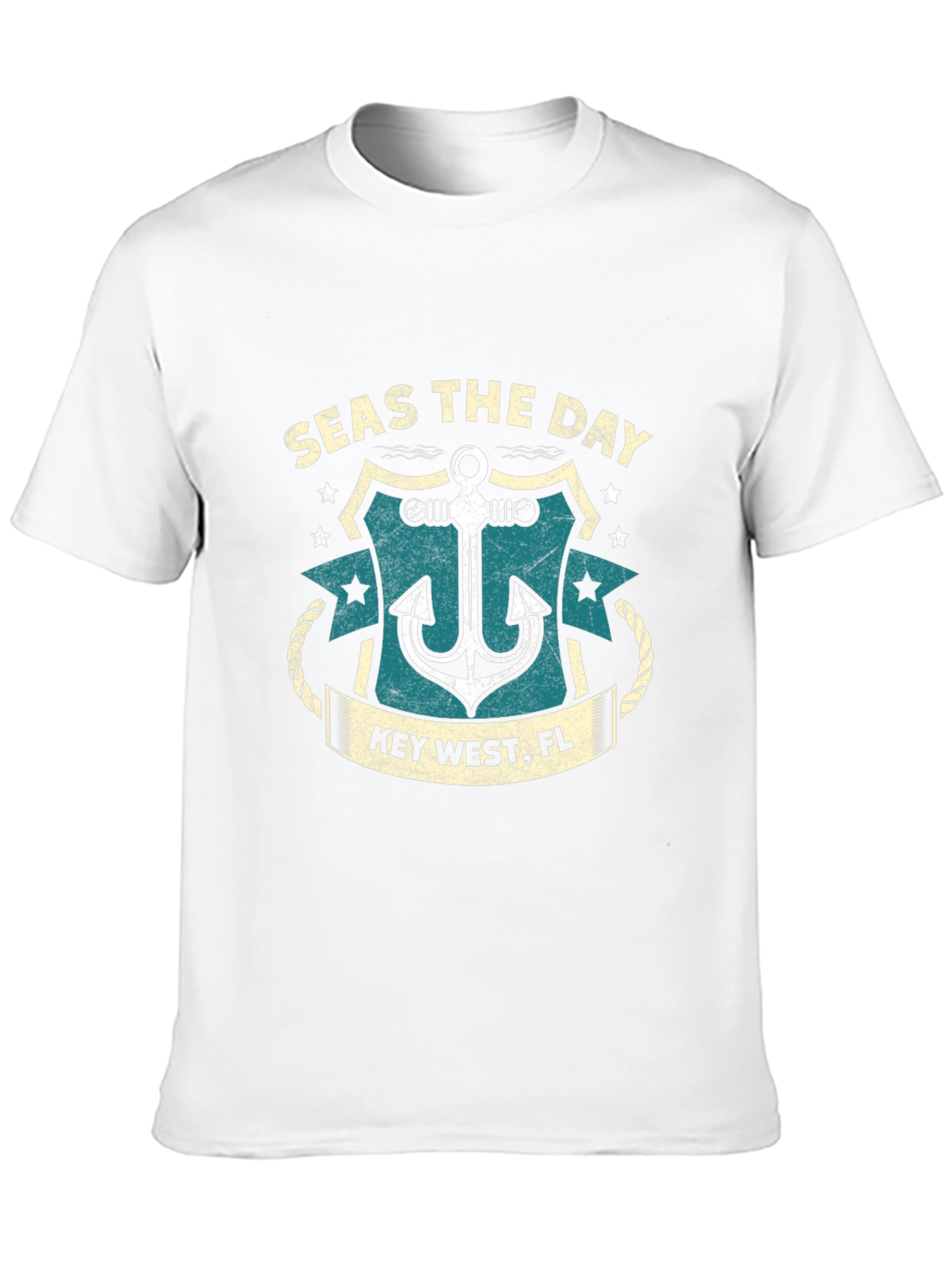 Seas the Day Key West Anchor Black T-Shirt