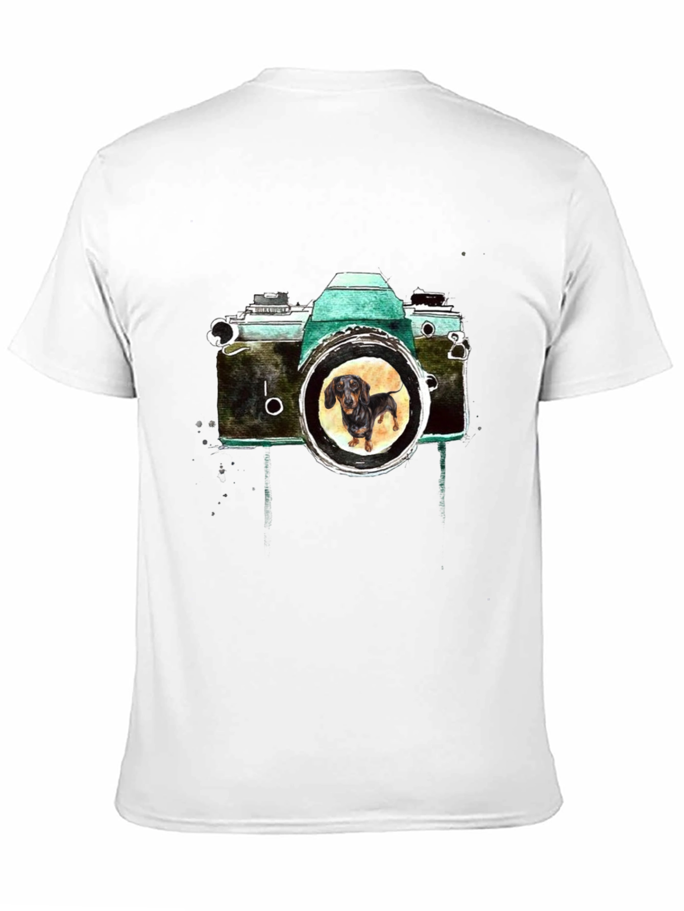 Dachshund Camera Graphic Tee