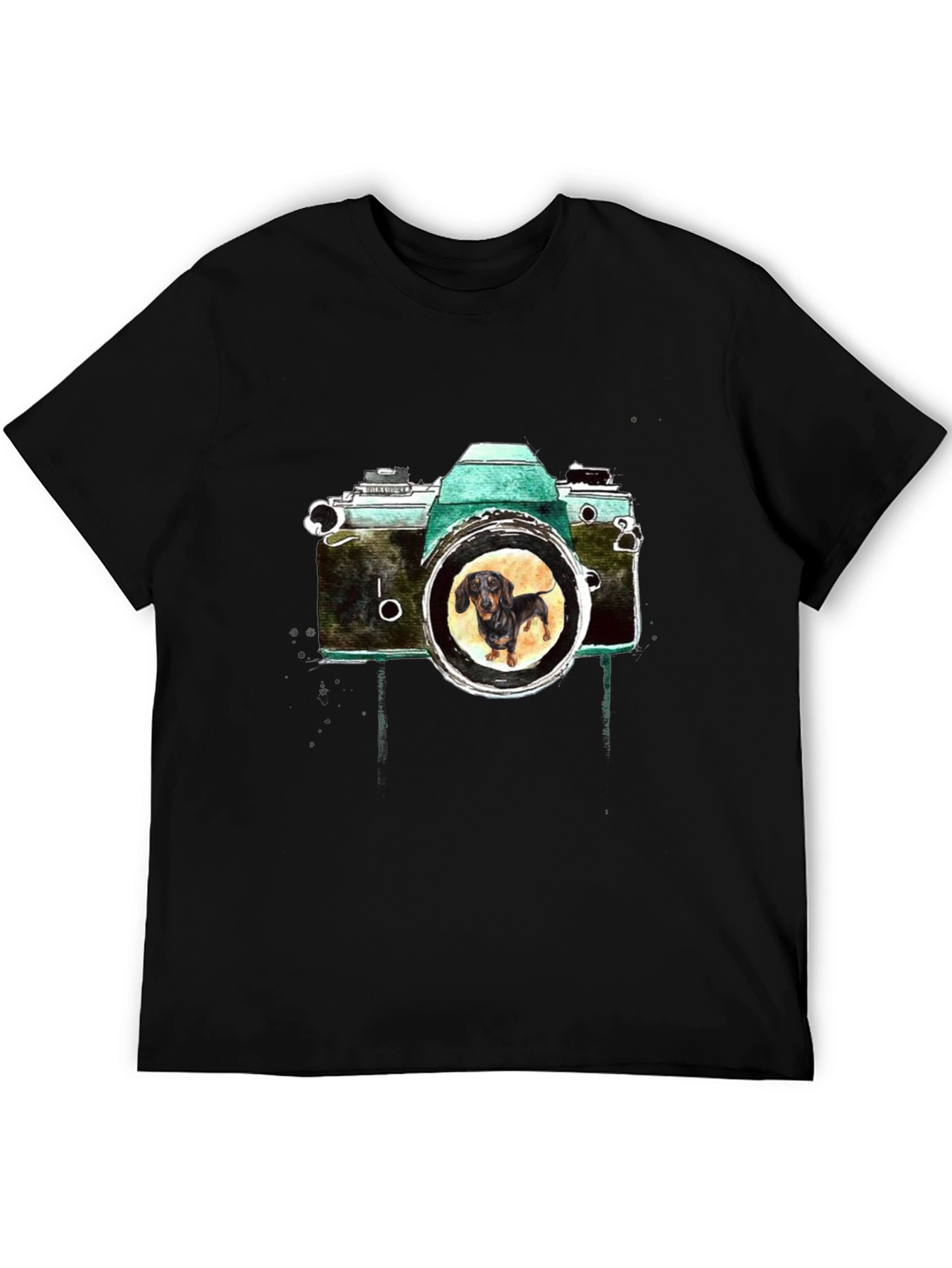 Dachshund Camera Graphic Tee
