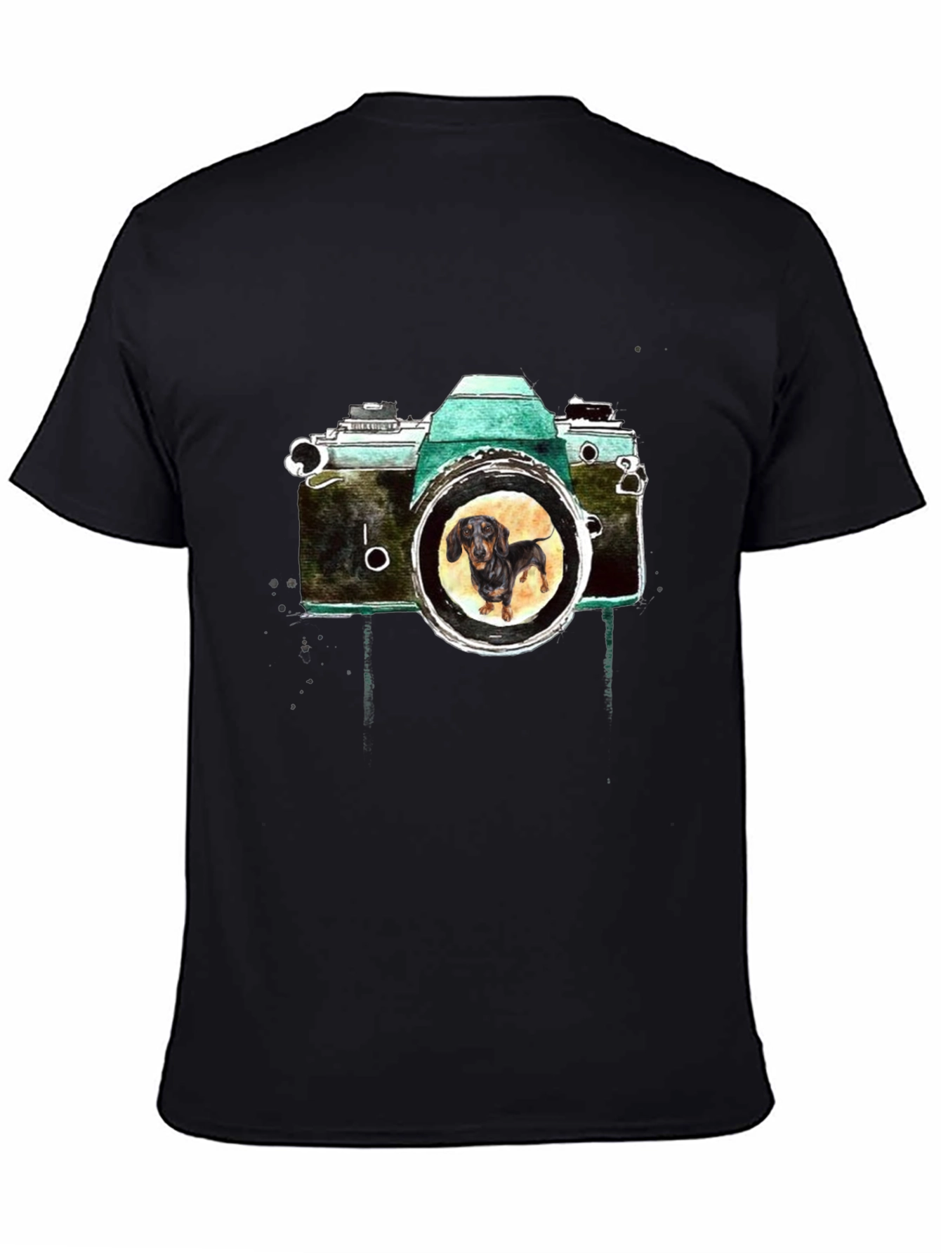 Dachshund Camera Graphic Tee