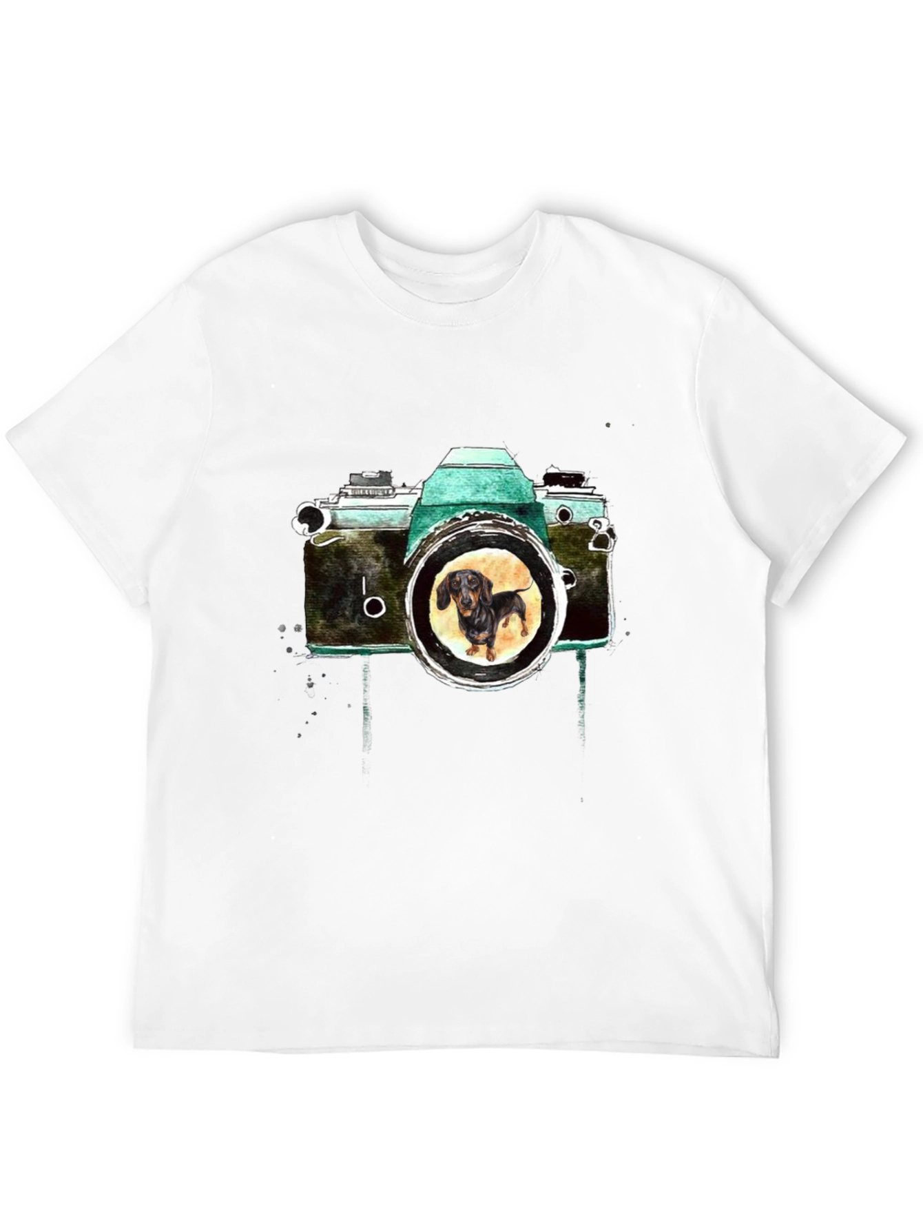 Dachshund Camera Graphic Tee