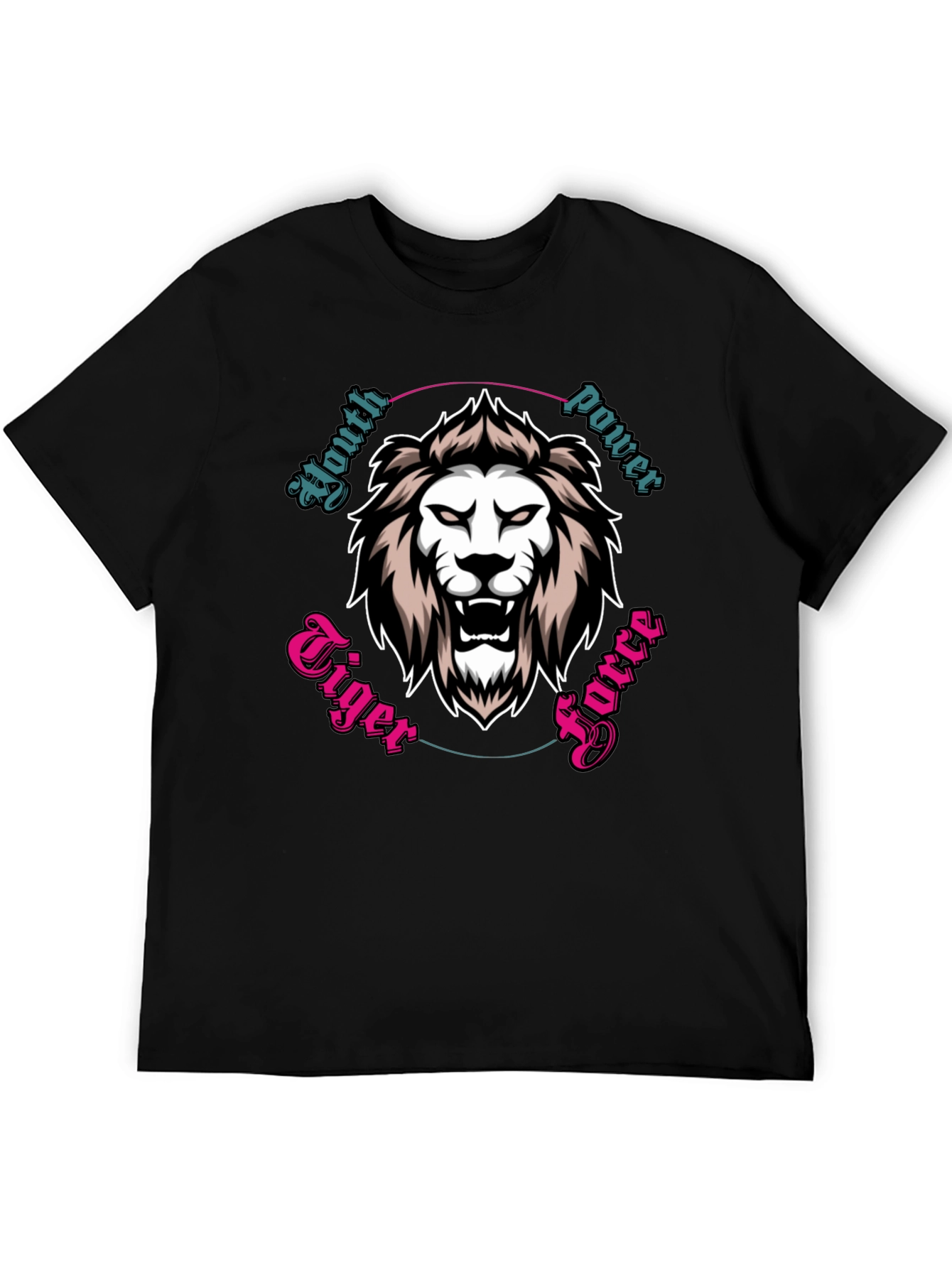 Youth Power Tiger Force Black Graphic Tee
