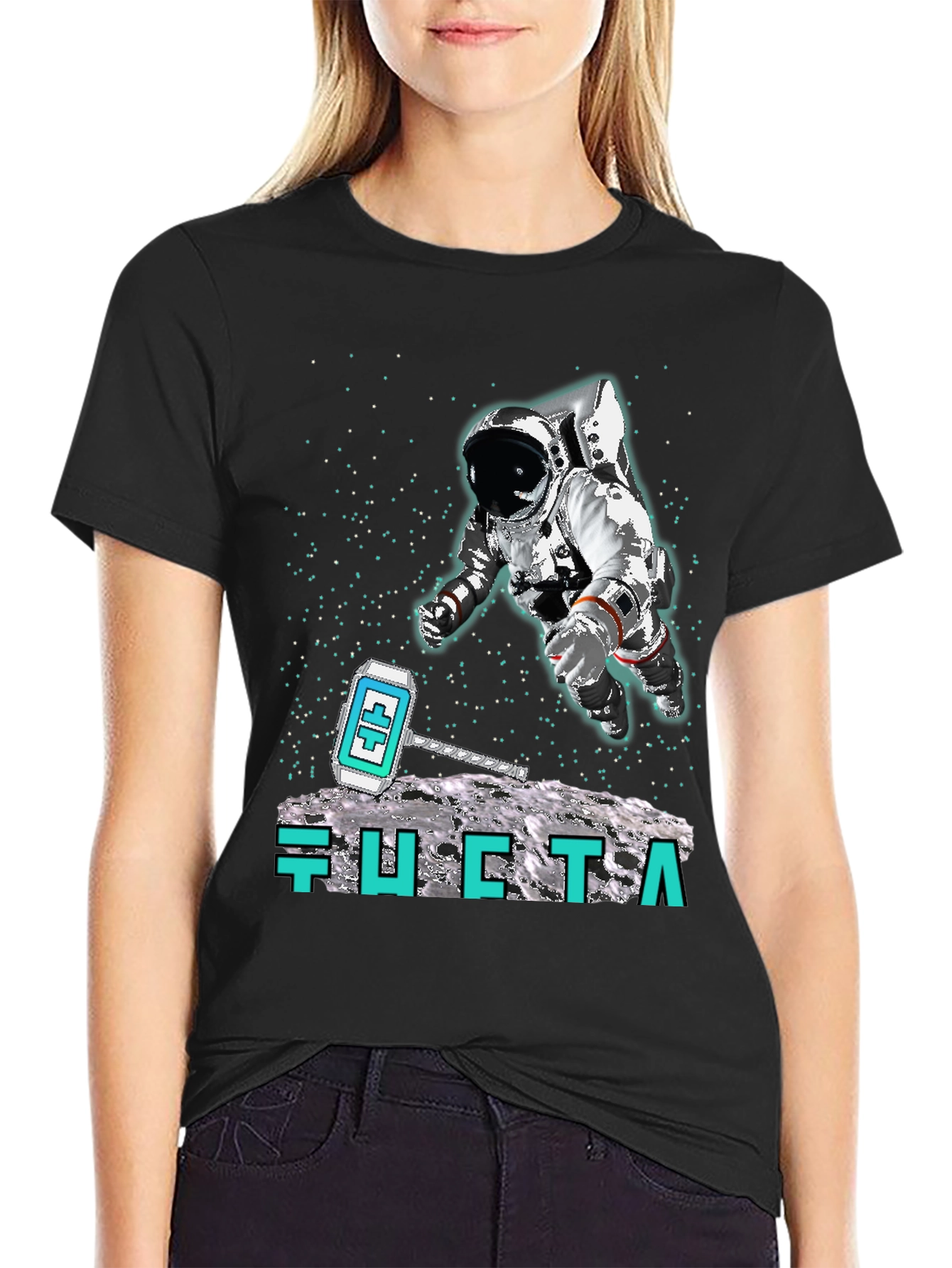 Astronaut Moon Landing T-Shirt - Crypto Hammer