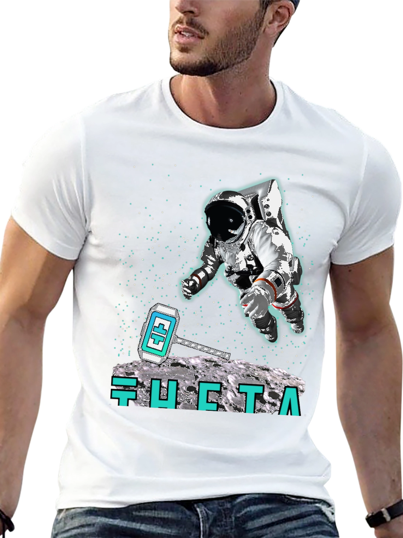 Astronaut Moon Landing T-Shirt - Crypto Hammer