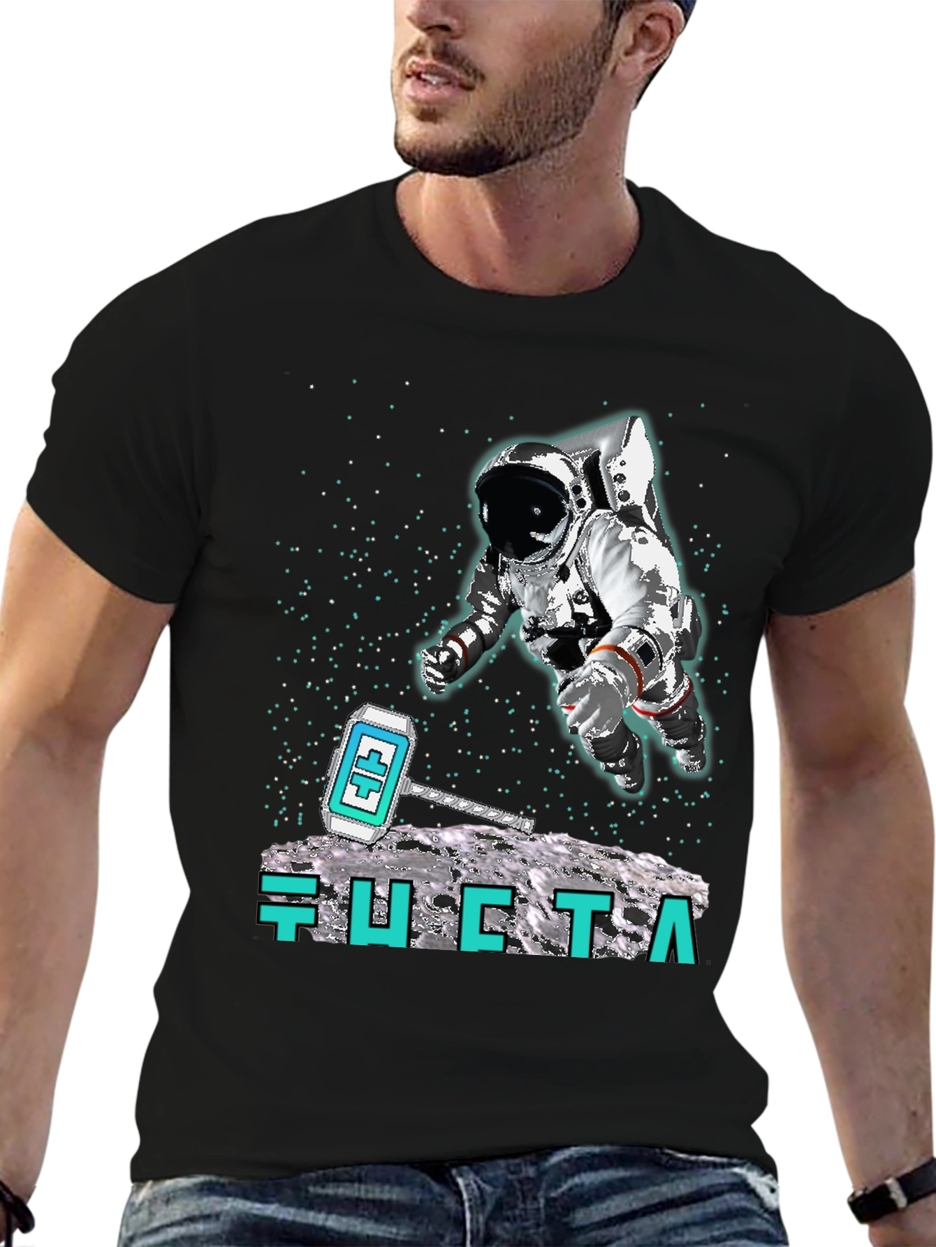 Astronaut Moon Landing T-Shirt - Crypto Hammer