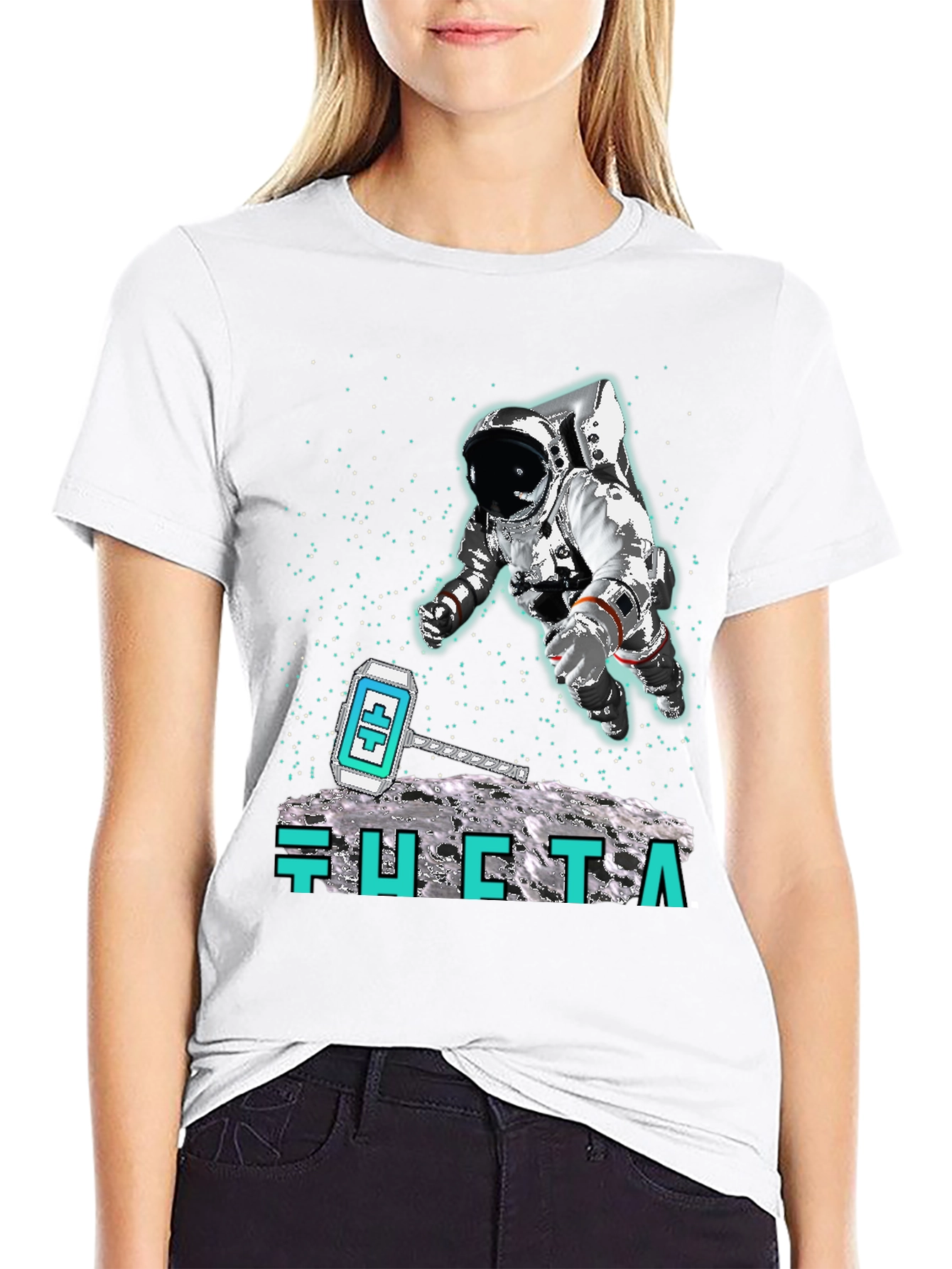 Astronaut Moon Landing T-Shirt - Crypto Hammer