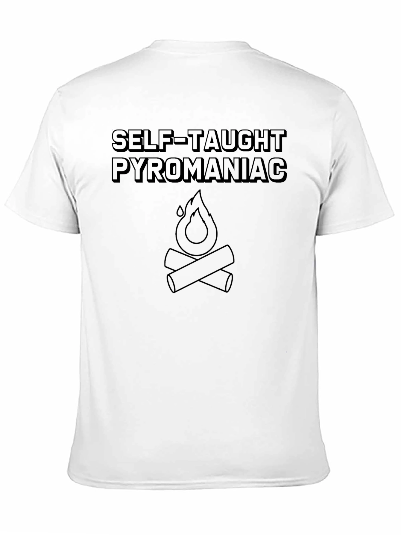 Self-Taught Pyromaniac Graphic Tee - Dark Humor T-Shirt