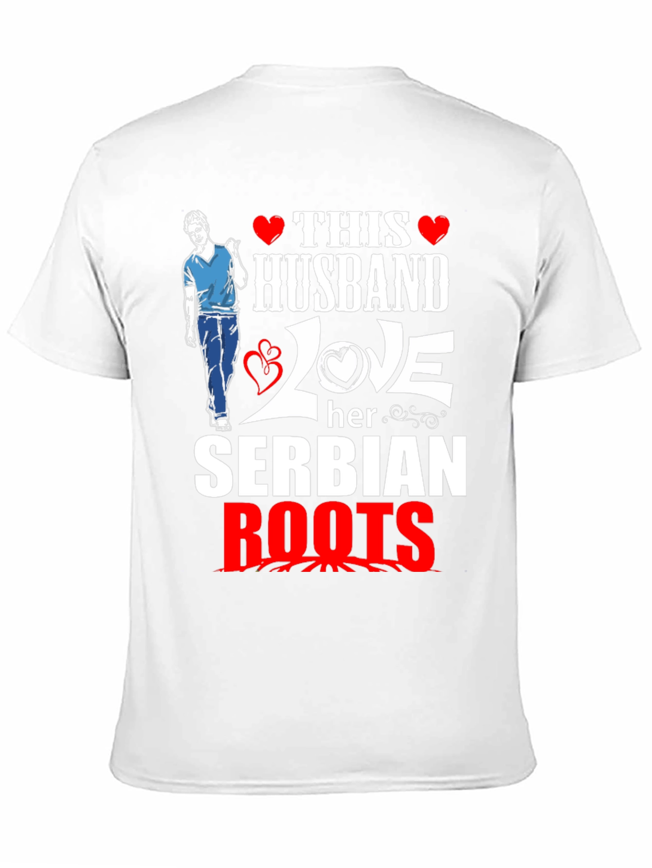 Husband Loves Serbian Roots T-Shirt