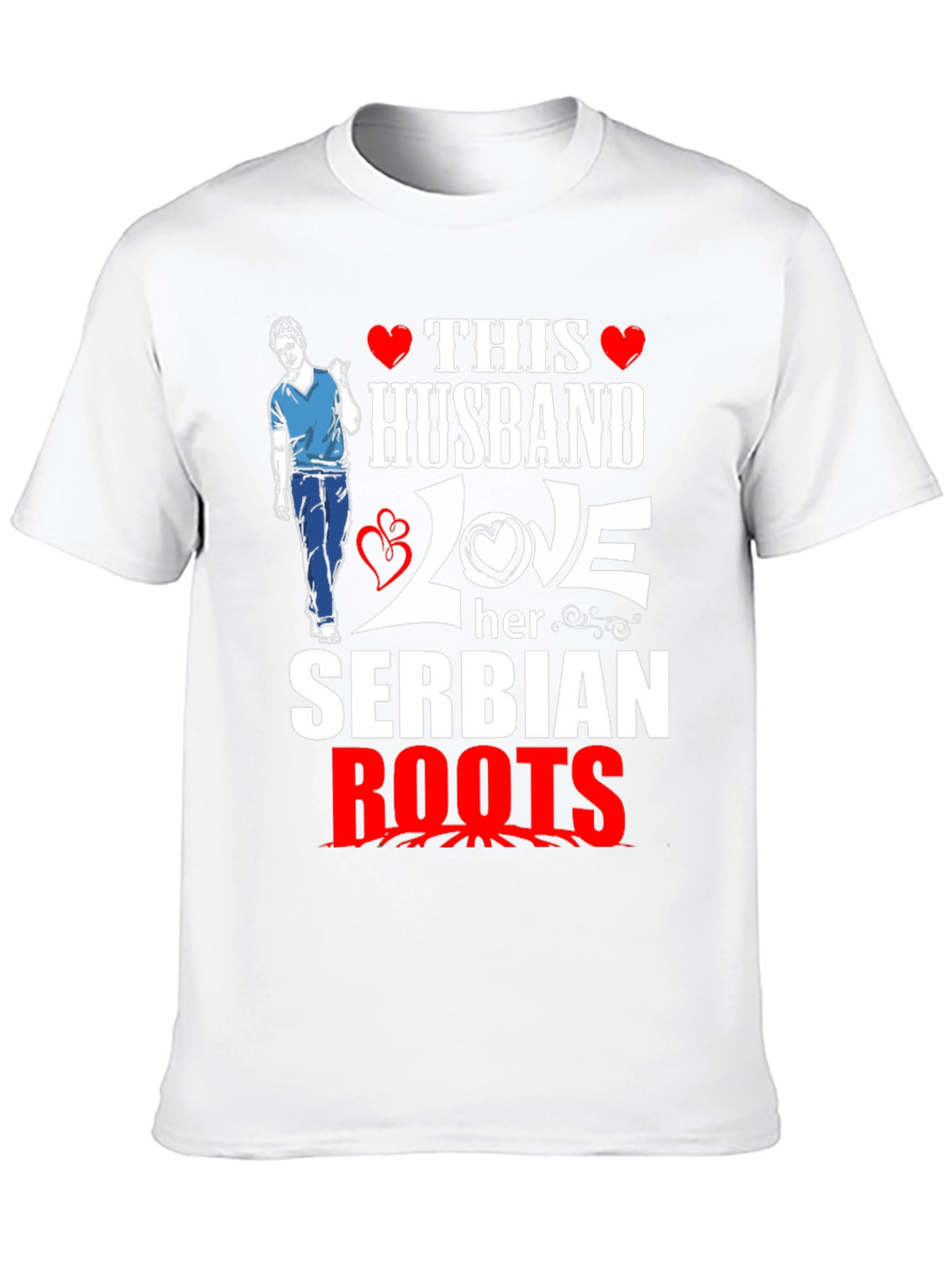 Husband Loves Serbian Roots T-Shirt