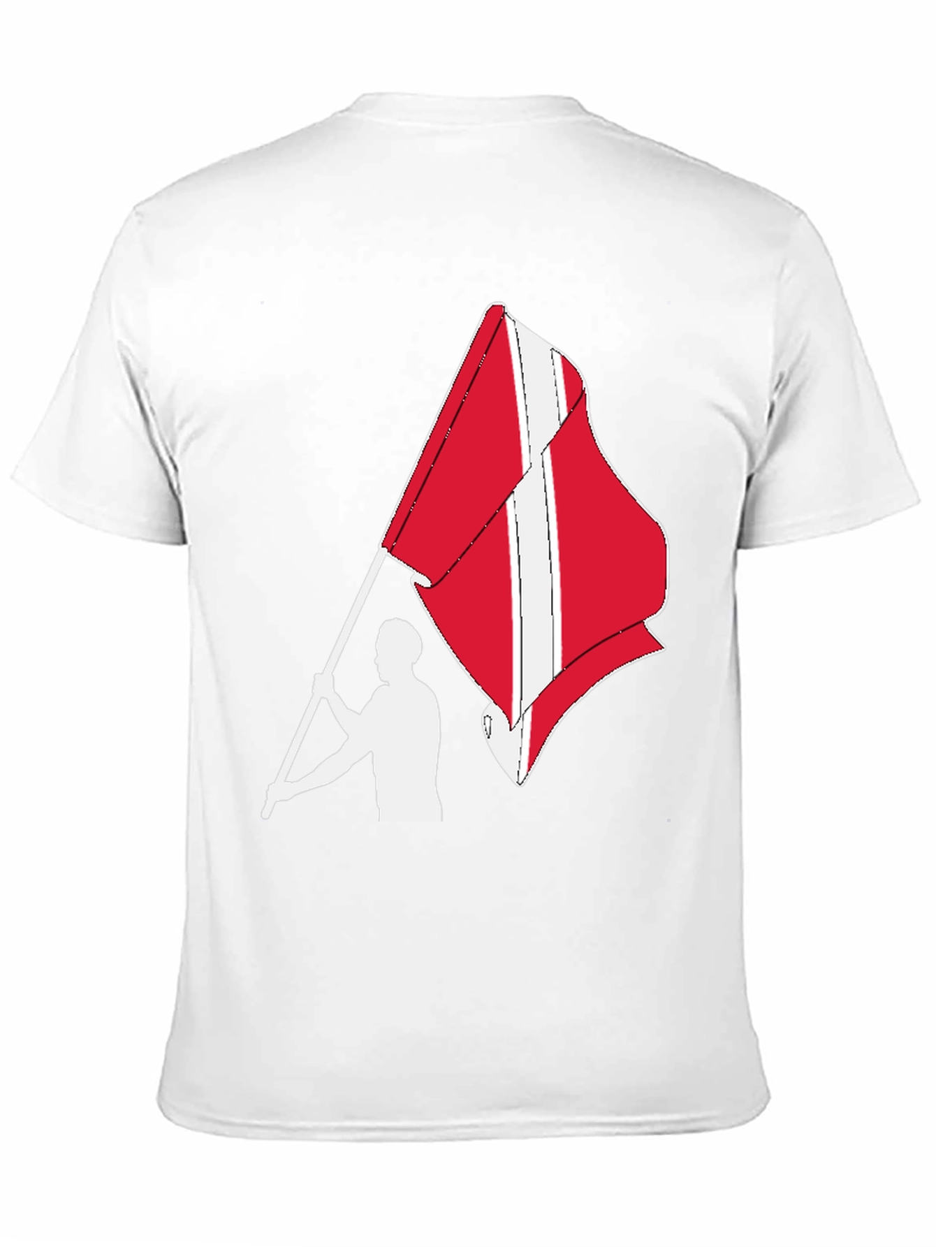 Denmark Flag Graphic Tee - Black Cotton T-Shirt